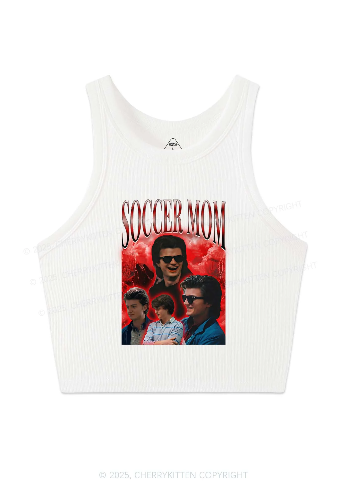 Soccer Mom Y2K Crop Tank Top Cherrykitten - Image 3