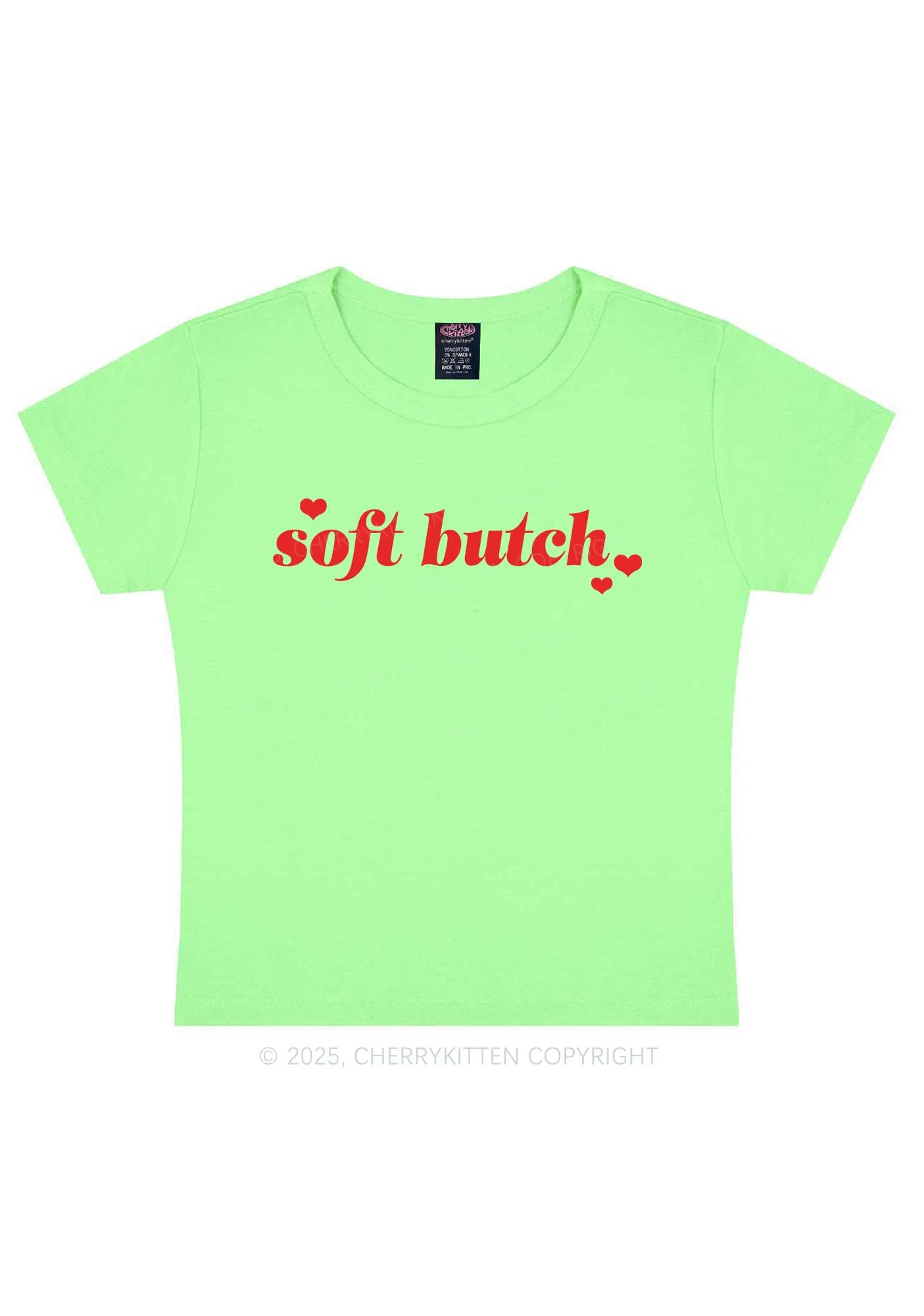 Soft Butch Y2K Baby Tee Cherrykitten - Image 12