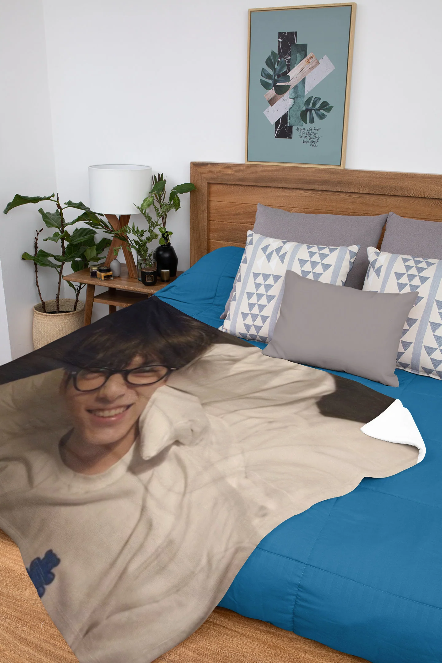 Soobin Photo Kpop Plush Blanket - Image 2