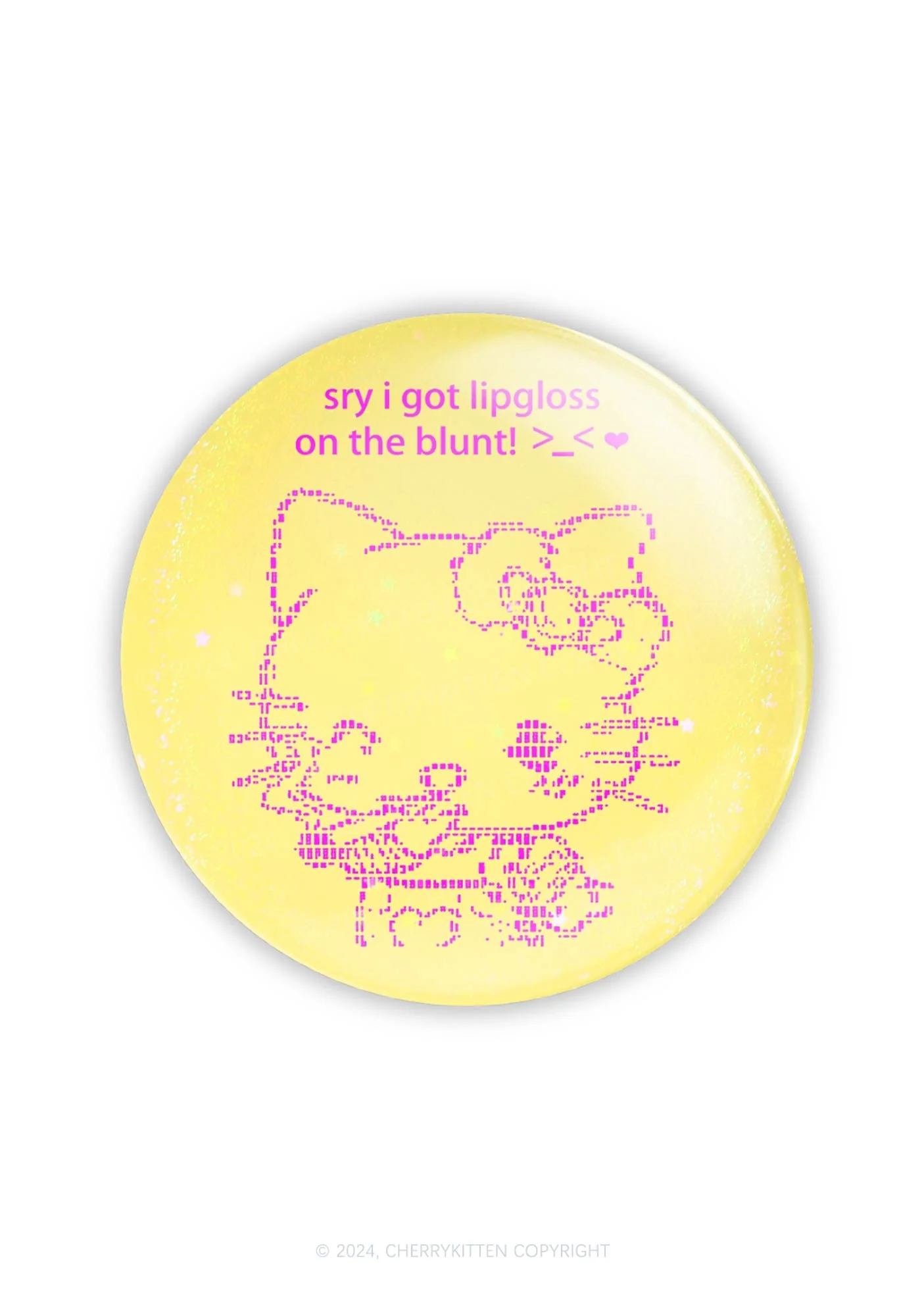 Sorry About Lipgloss 1Pc Y2K Pin Badge Cherrykitten - Image 4