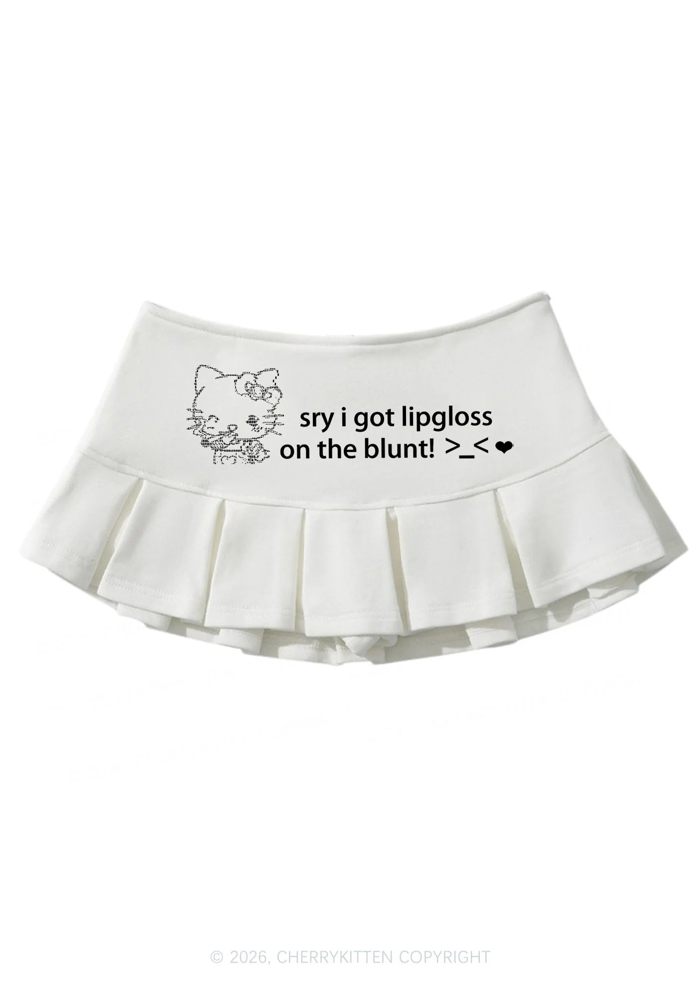 Sorry About Lipgloss Y2K Mini Pleated Skirts Cherrykitten - Image 3