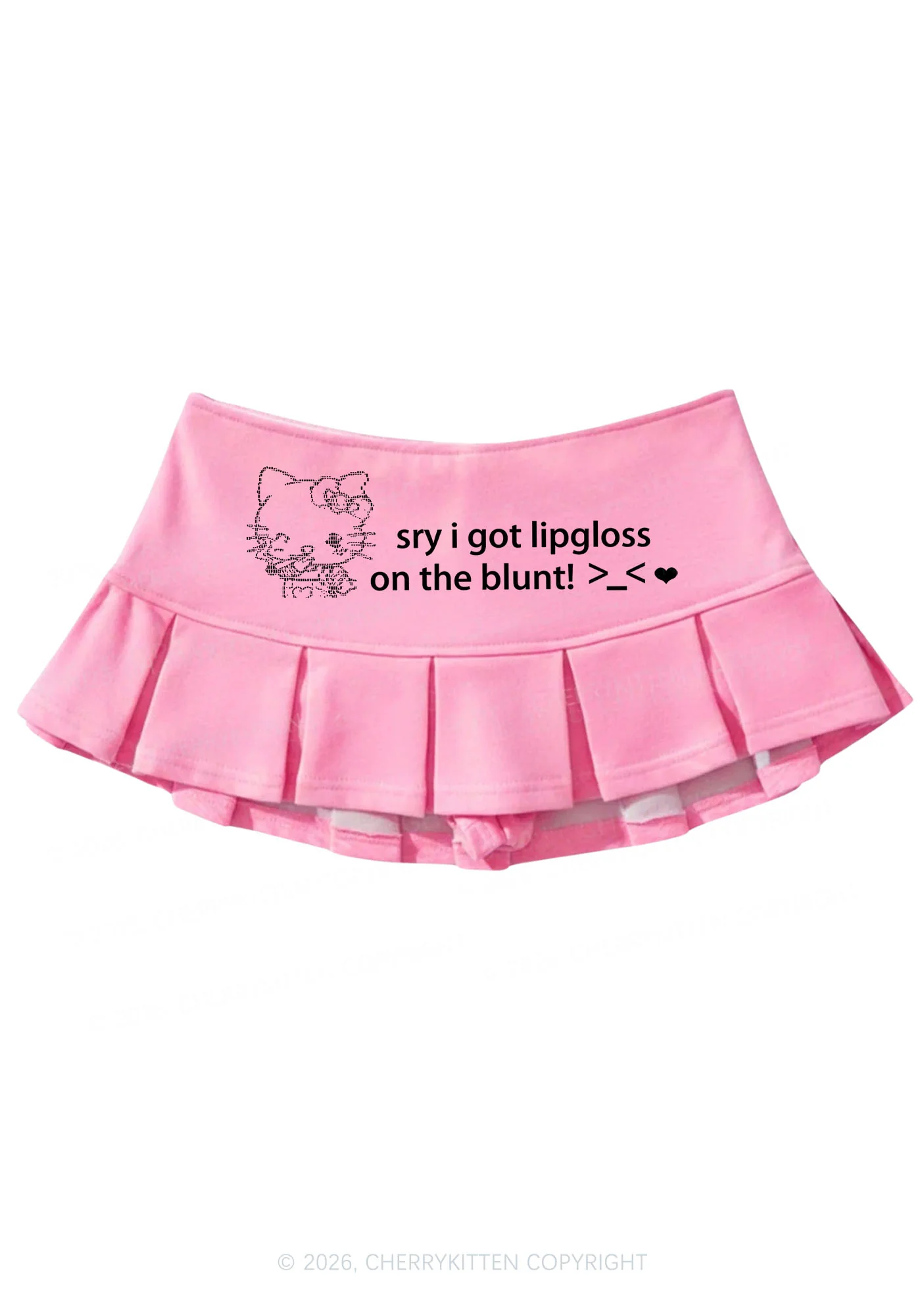 Sorry About Lipgloss Y2K Mini Pleated Skirts Cherrykitten - Image 4