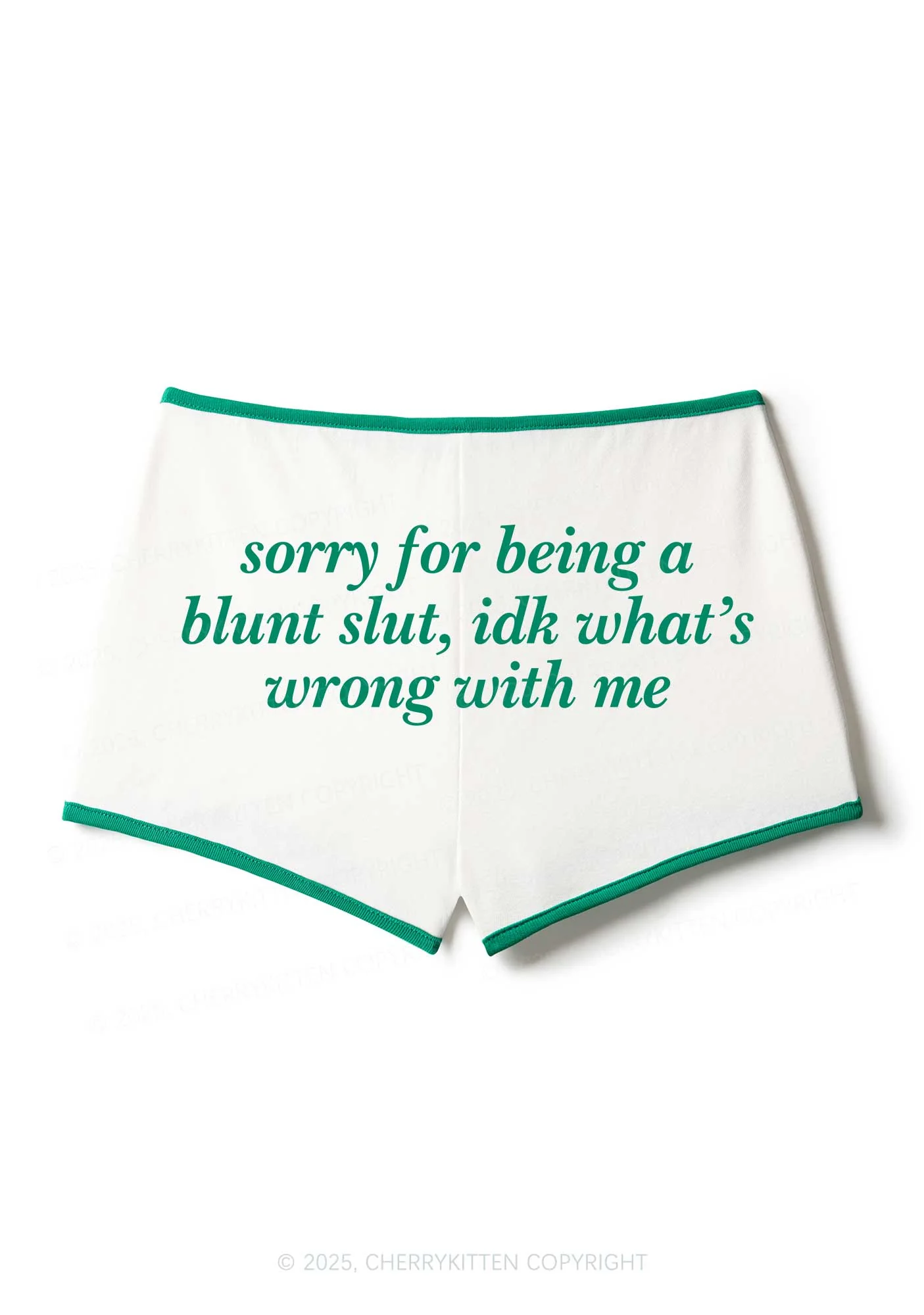 Sorry For Being A Blunt Slxt Y2K Booty Shorts Cherrykitten - Image 3
