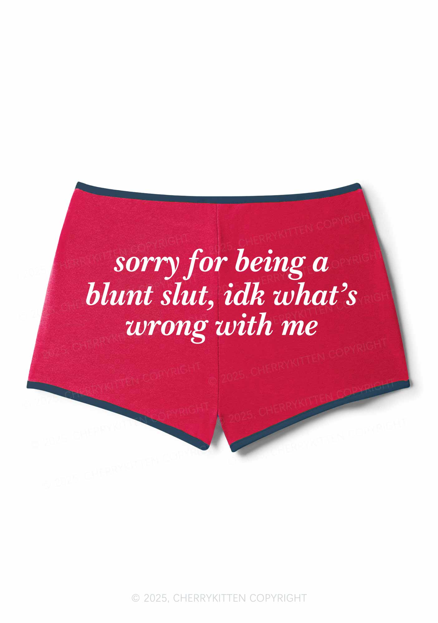 Sorry For Being A Blunt Slxt Y2K Booty Shorts Cherrykitten - Image 5