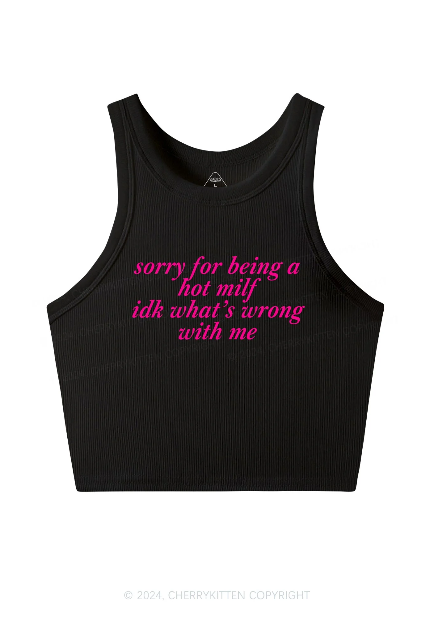 Sorry For Being A Hot Mxxf Y2K Crop Tank Top Cherrykitten - Image 4