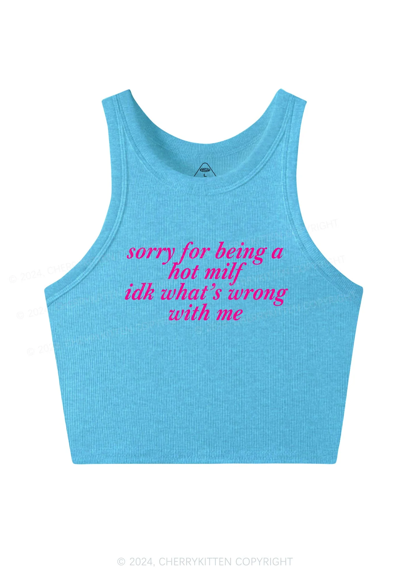 Sorry For Being A Hot Mxxf Y2K Crop Tank Top Cherrykitten - Image 6