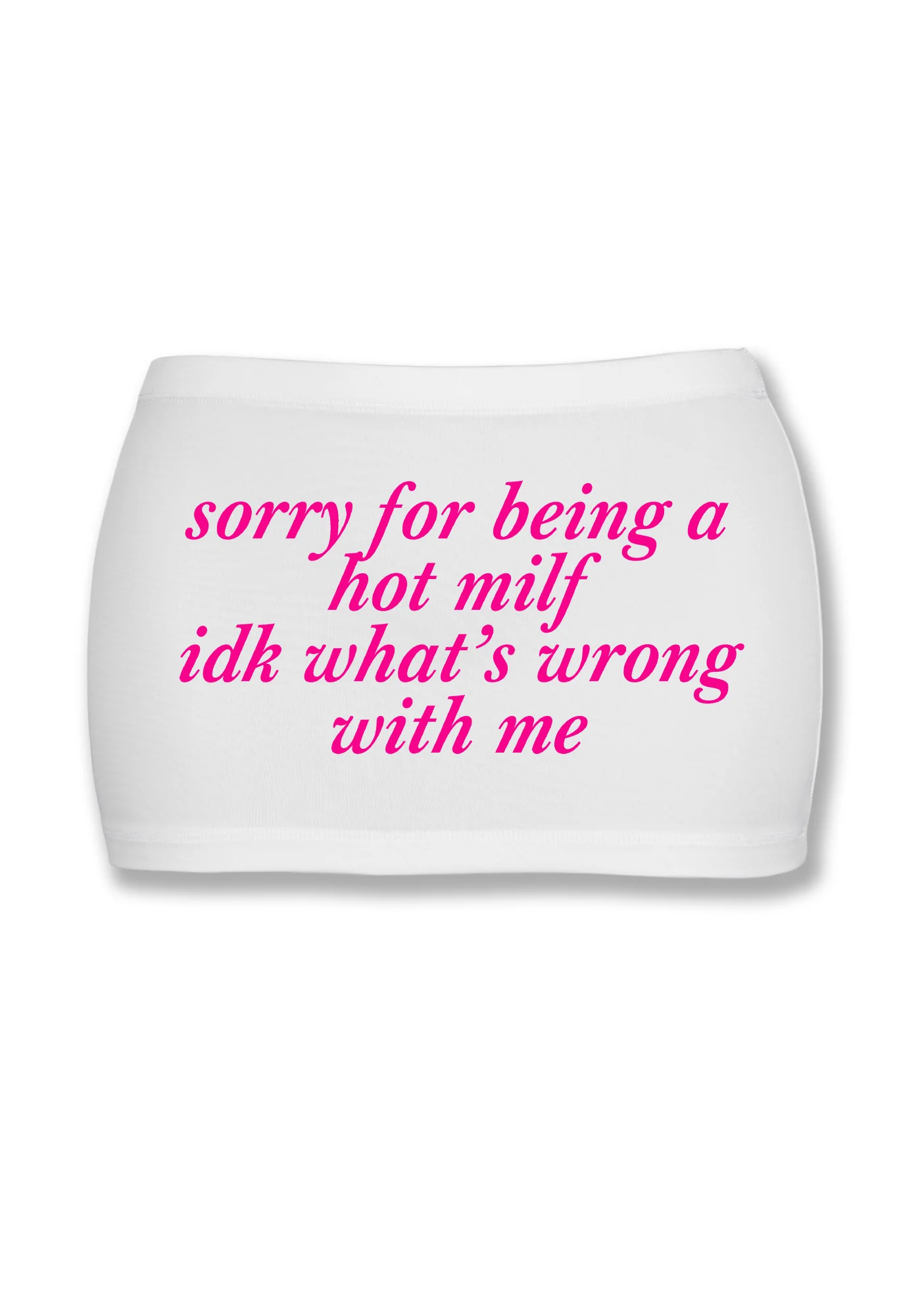 Sorry For Being A Hot Mxxf Y2K Mini Hip Skirt Cherrykitten - Image 2