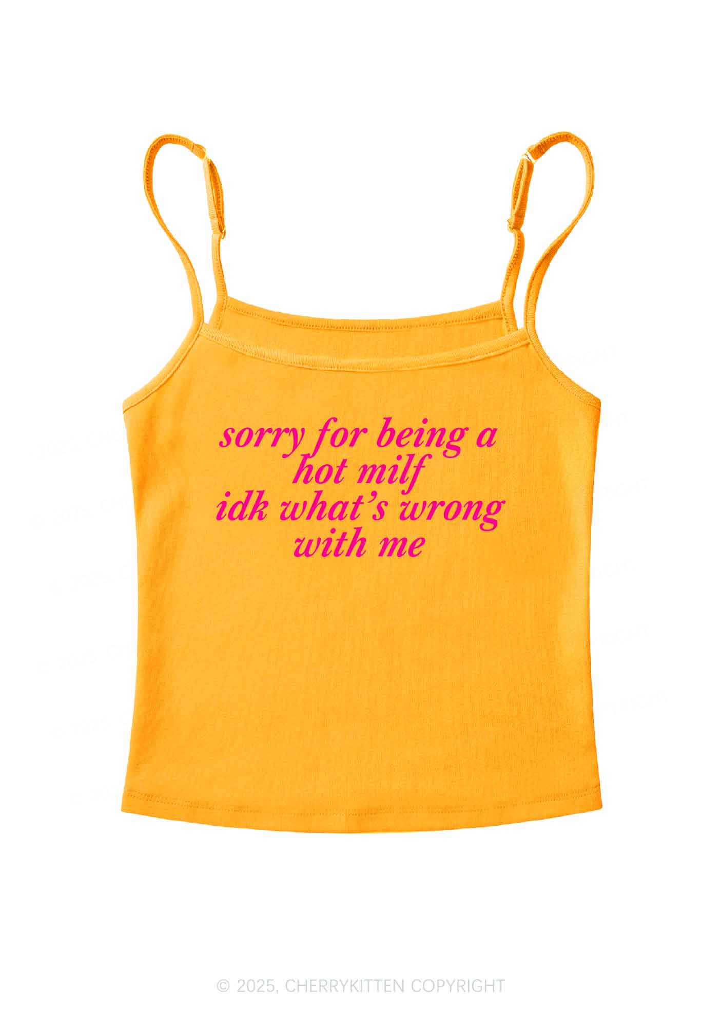 Sorry For Being A Hot Mxxf Y2K Spaghetti Strap Cami Cherrykitten - Image 6