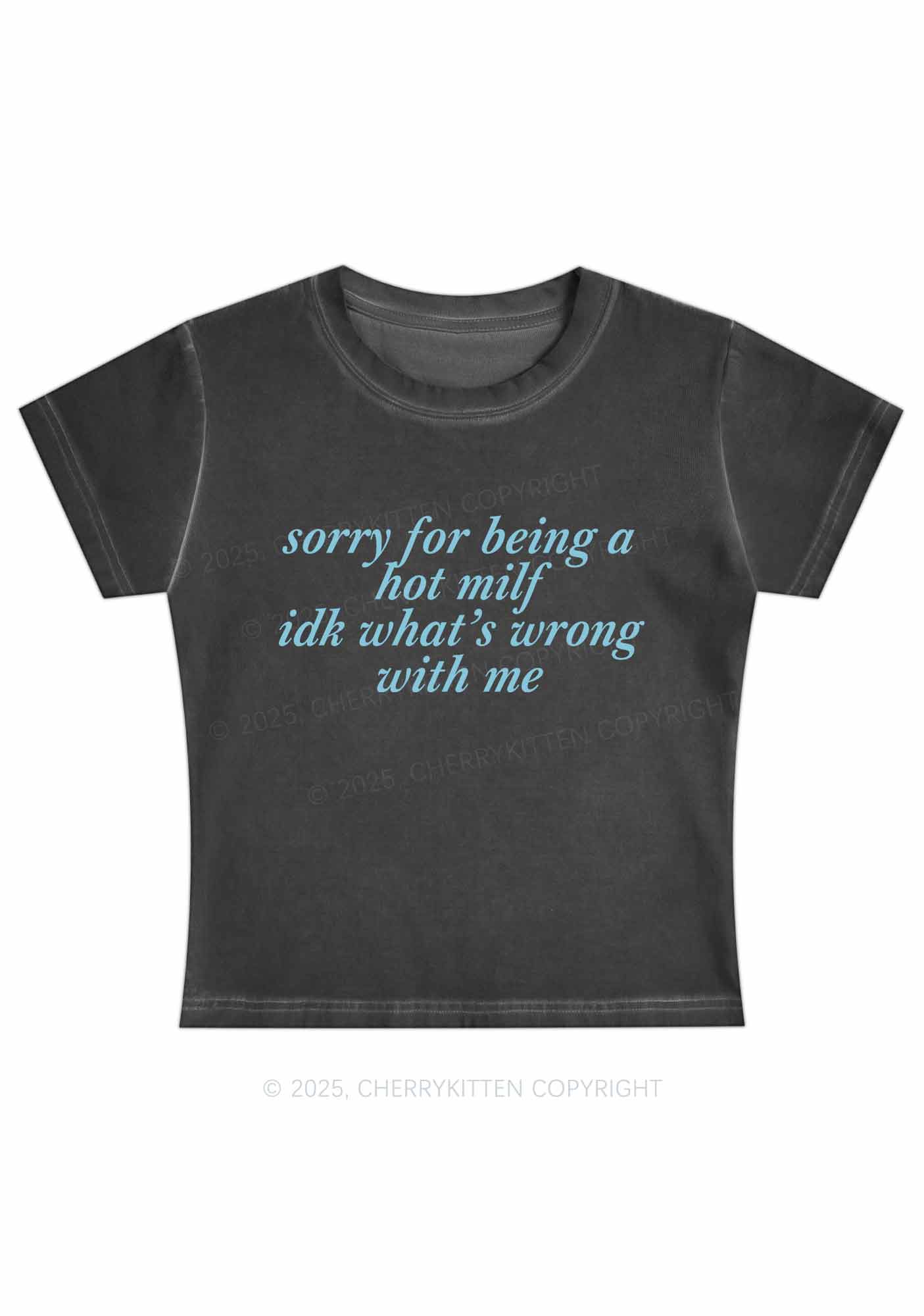 Sorry For Being A Hot Mxxf Y2K Vintage Classic Tee Cherrykitten - Image 2