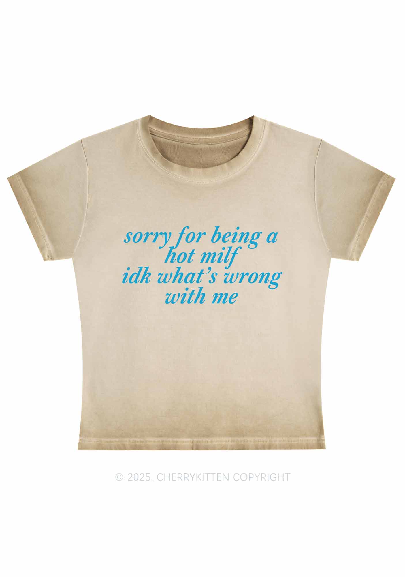 Sorry For Being A Hot Mxxf Y2K Vintage Classic Tee Cherrykitten - Image 3