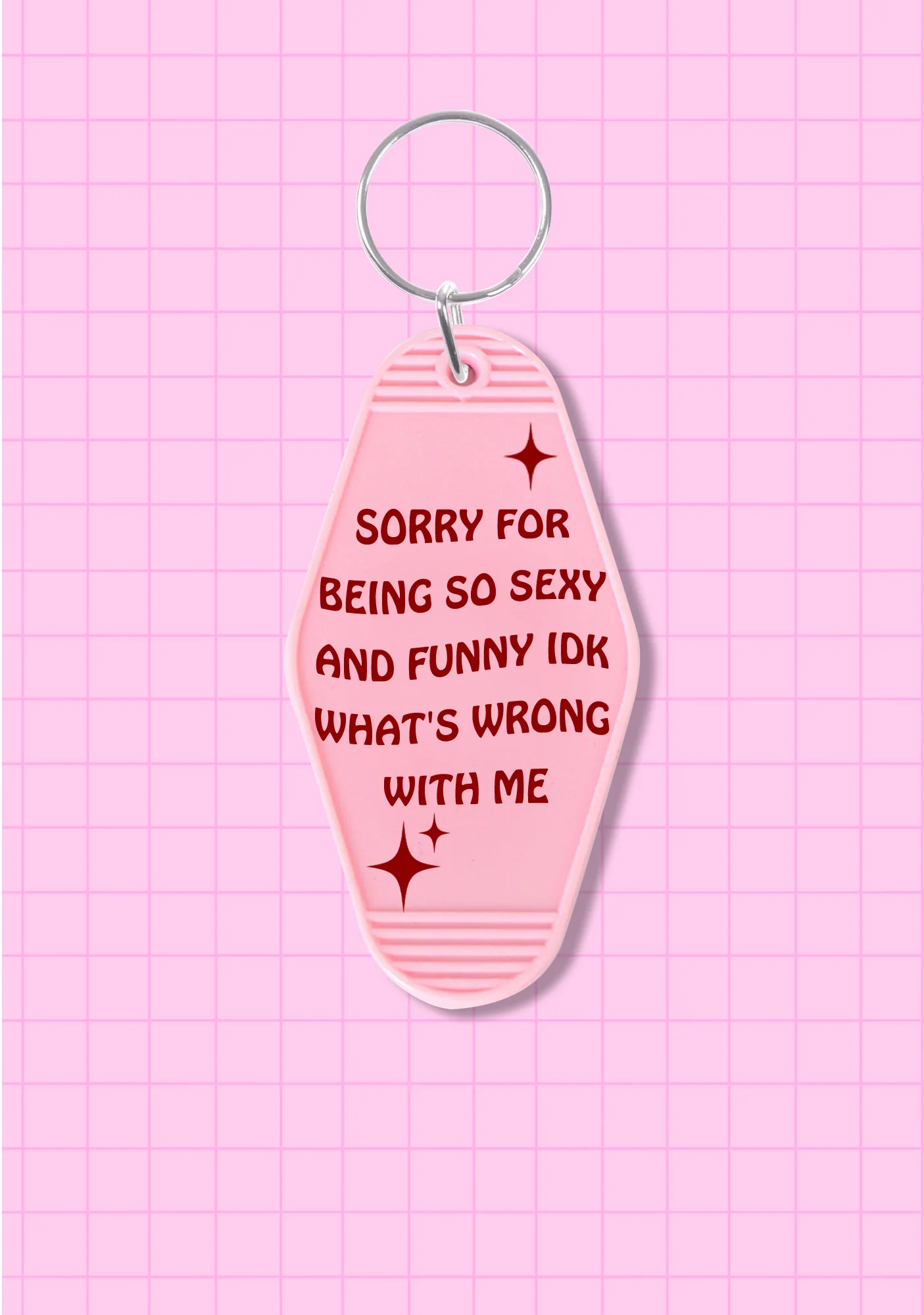 Sorry For Being So Funny 1Pc Y2K Hotel Keychain Cherrykitten - Image 3