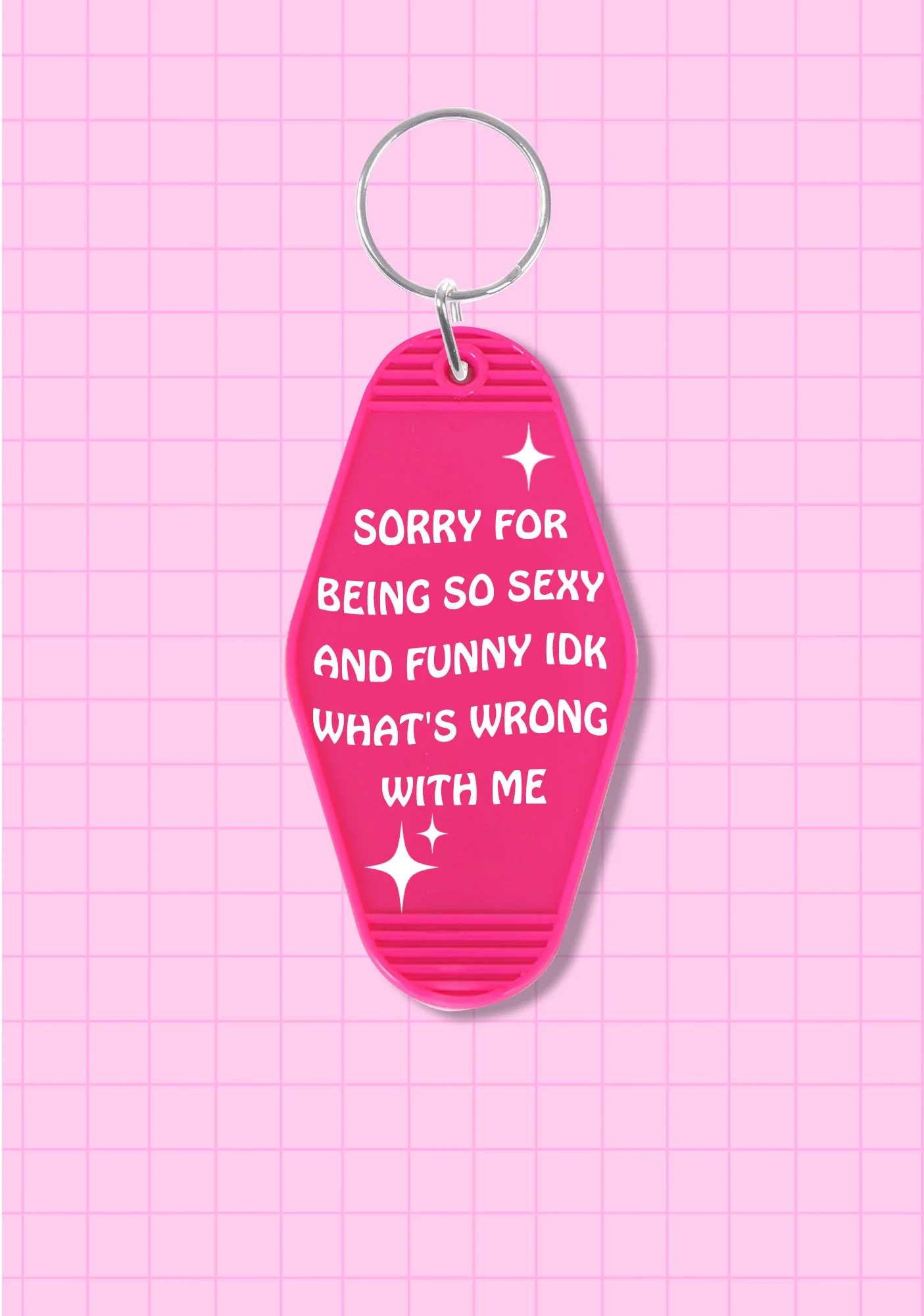 Sorry For Being So Funny 1Pc Y2K Hotel Keychain Cherrykitten - Image 4