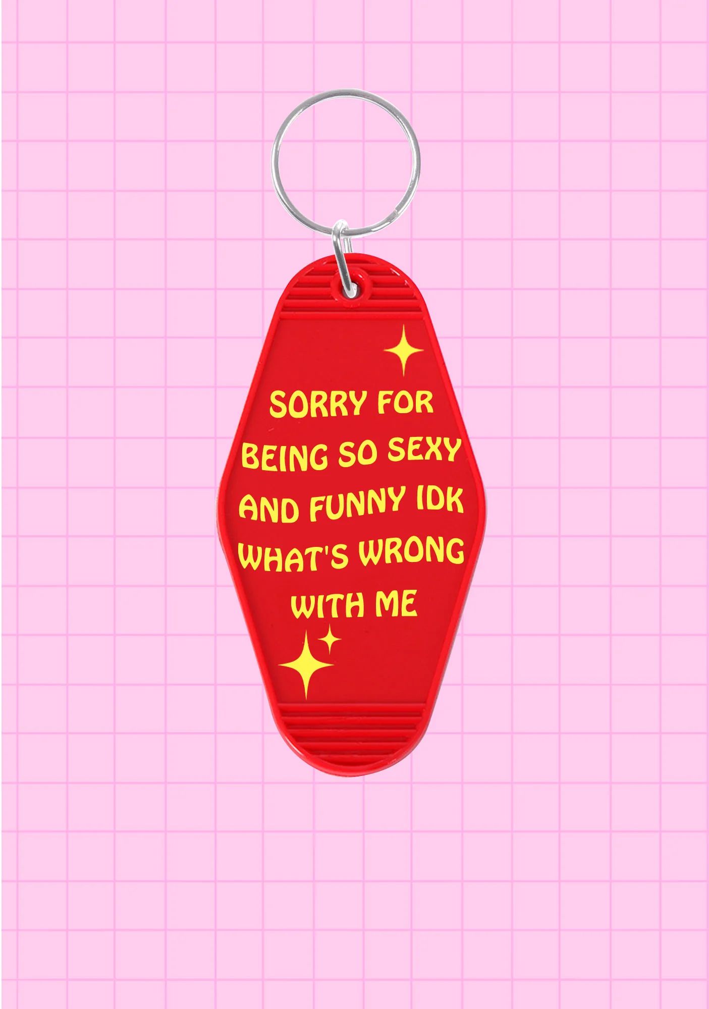 Sorry For Being So Funny 1Pc Y2K Hotel Keychain Cherrykitten - Image 5