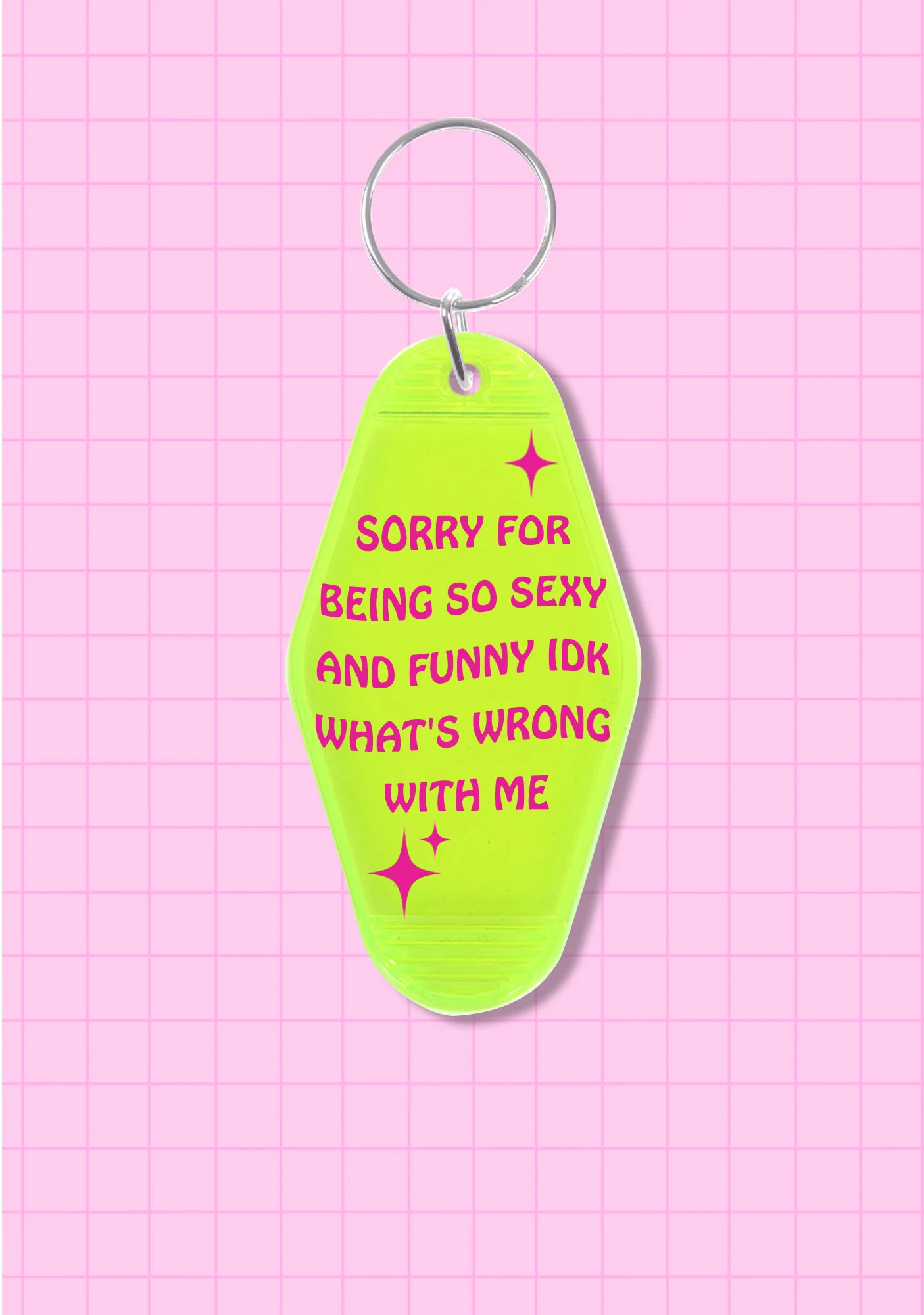 Sorry For Being So Funny 1Pc Y2K Hotel Keychain Cherrykitten - Image 6