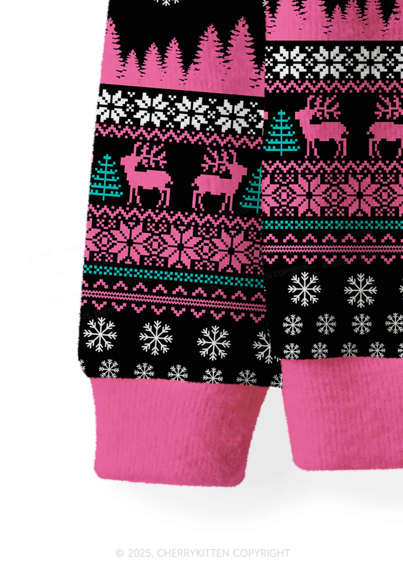 Sorry For Being So Funny Y2K Christmas Cardigan Knit Sweatshirt Cherrykitten - Image 4