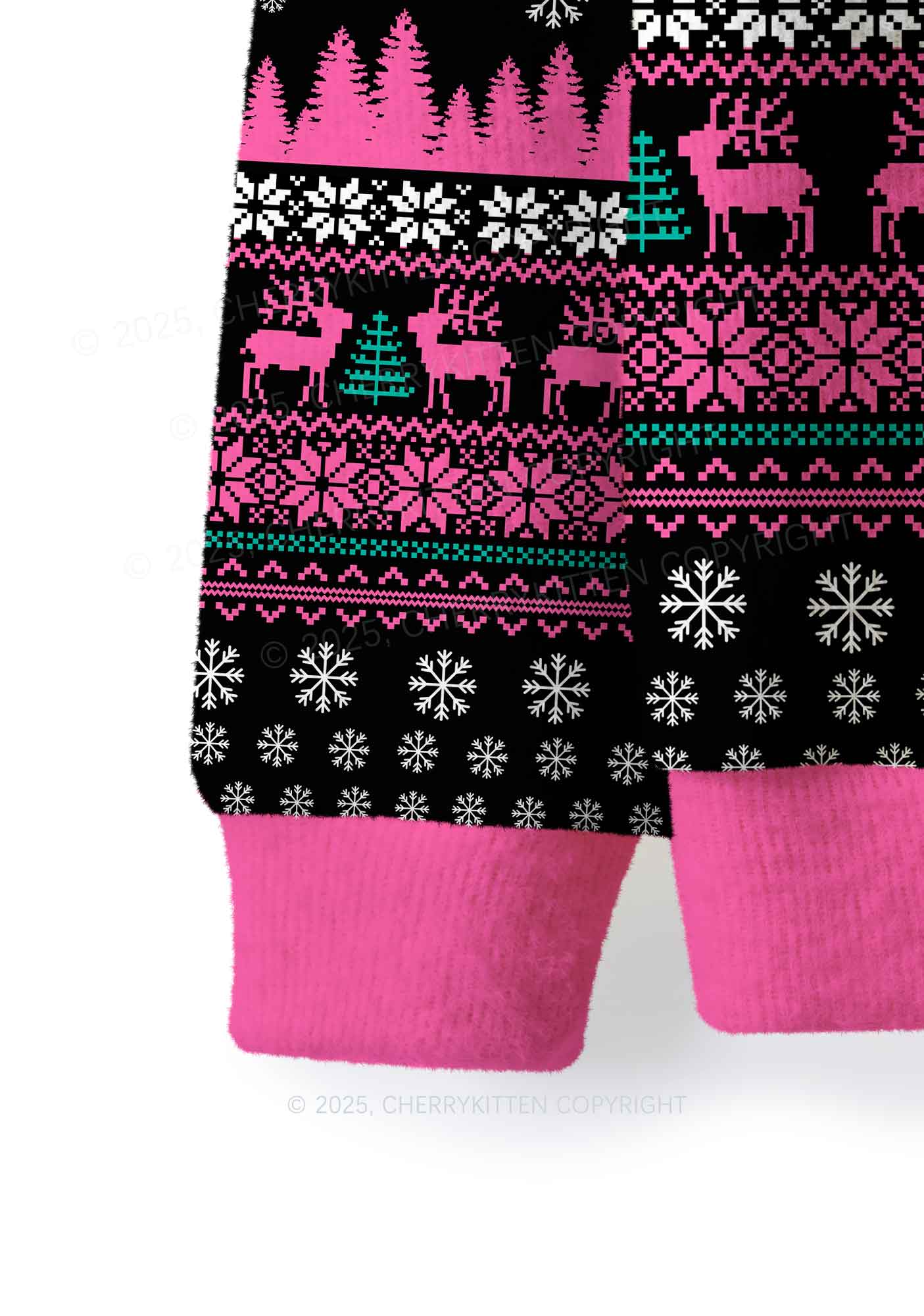 Sorry For Being So Funny Y2K Christmas Knit Sweatshirt Cherrykitten - Image 3