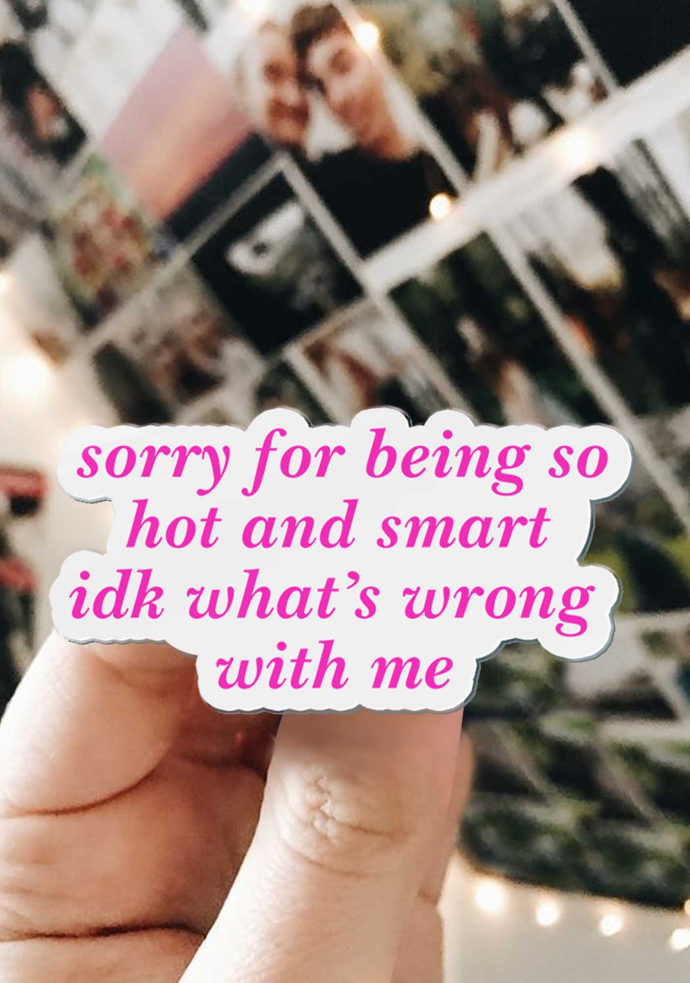 Sorry For Being So Smart 1Pc Y2K Pin Cherrykitten - Image 3
