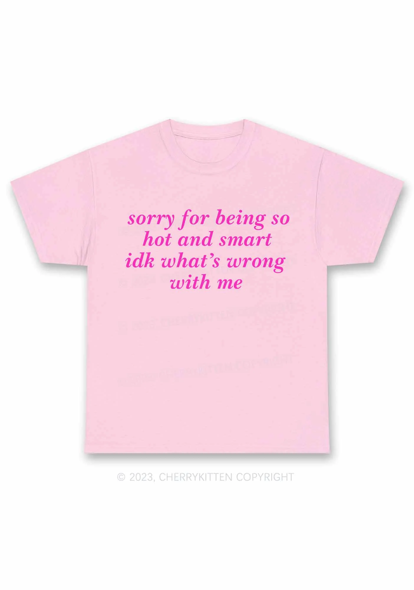 Sorry For Being So Smart Y2K Chunky Shirt Cherrykitten - Image 5