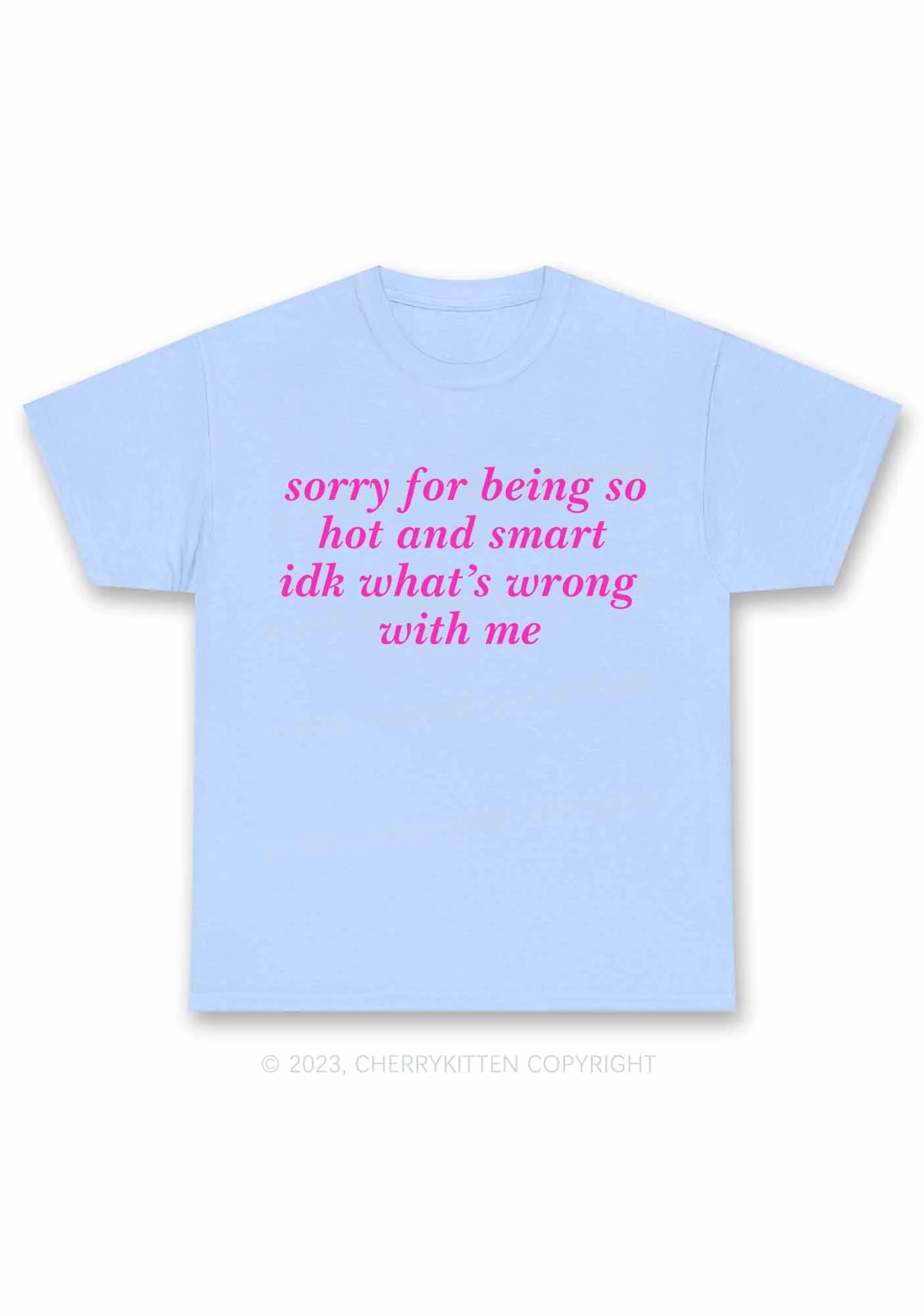Sorry For Being So Smart Y2K Chunky Shirt Cherrykitten - Image 7