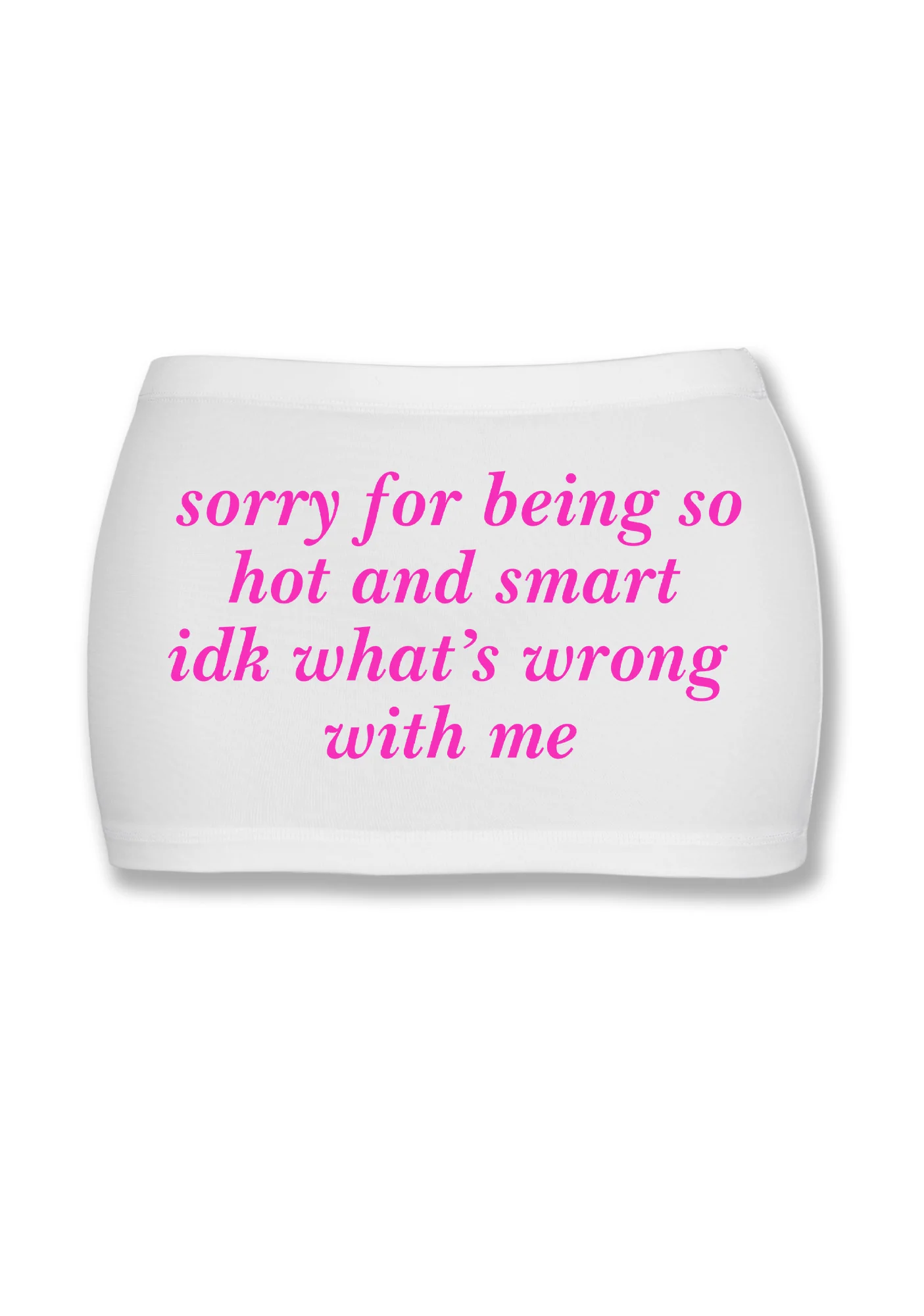 Sorry For Being So Smart Y2K Mini Hip Skirt Cherrykitten - Image 2