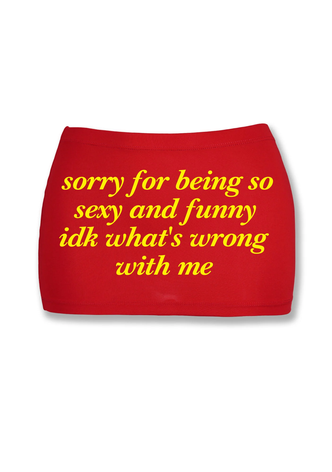 Sorry For Being So Smart Y2K Mini Hip Skirt Cherrykitten - Image 3