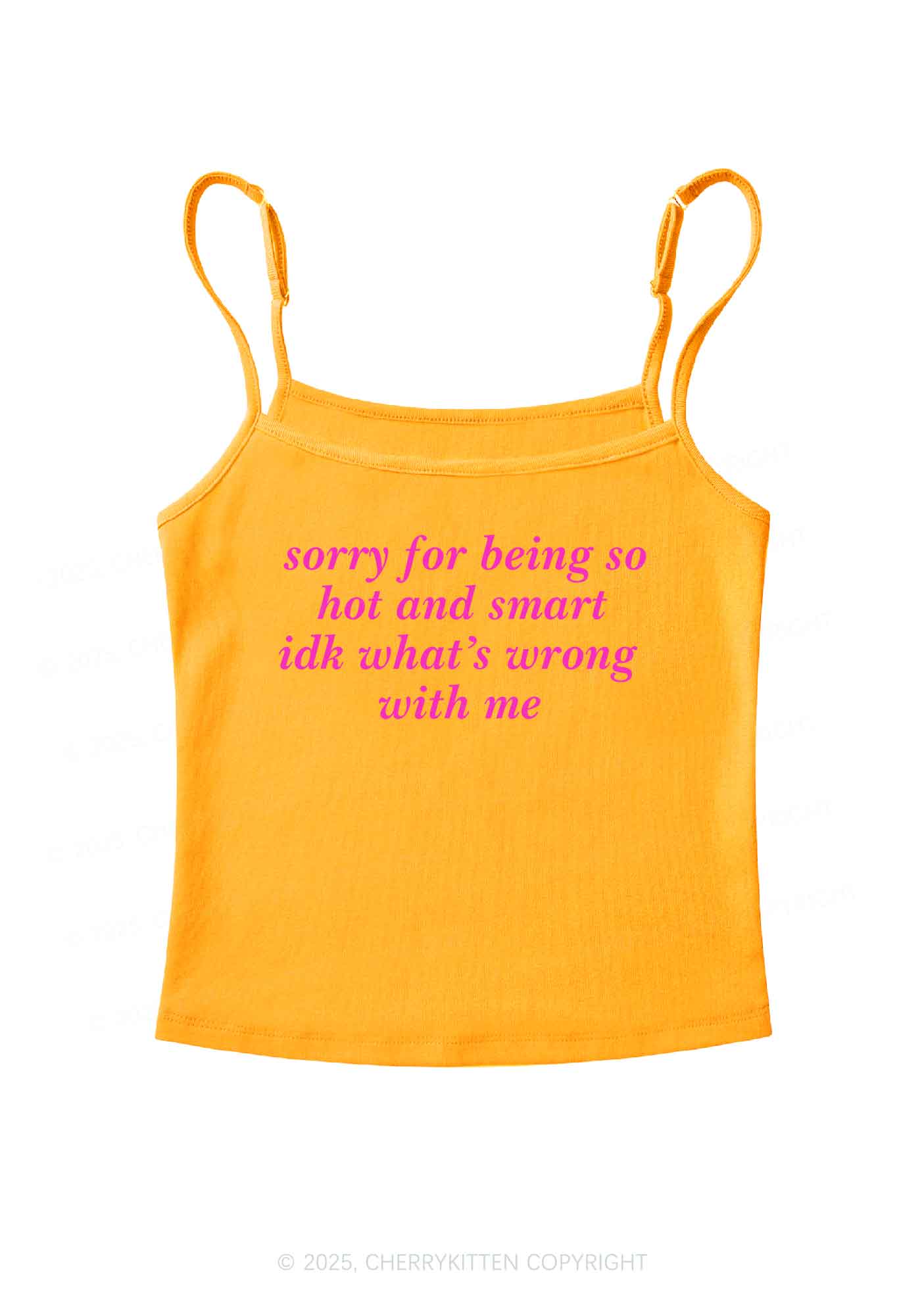 Sorry For Being So Smart  Y2K Spaghetti Strap Cami Cherrykitten - Image 7