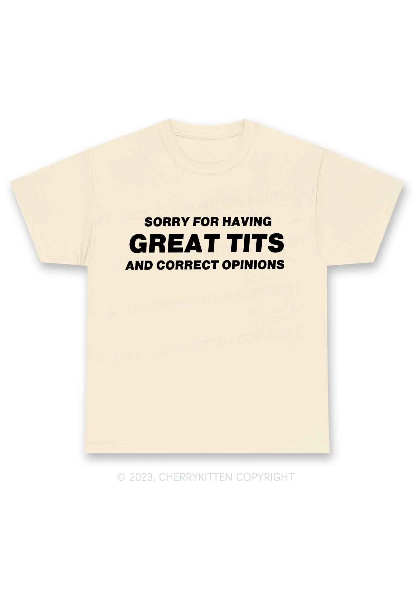 Sorry For Having Correct Opinions Y2K Chunky Shirt Cherrykitten - Image 5