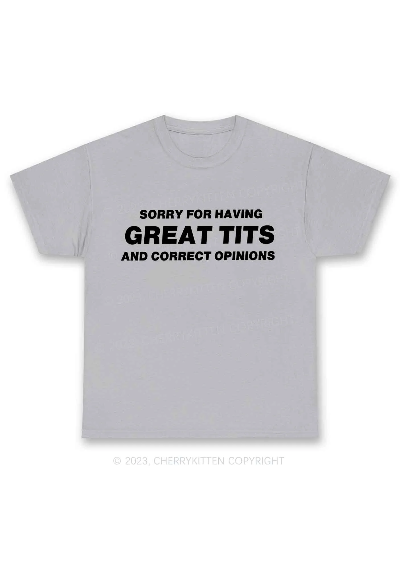 Sorry For Having Correct Opinions Y2K Chunky Shirt Cherrykitten - Image 7