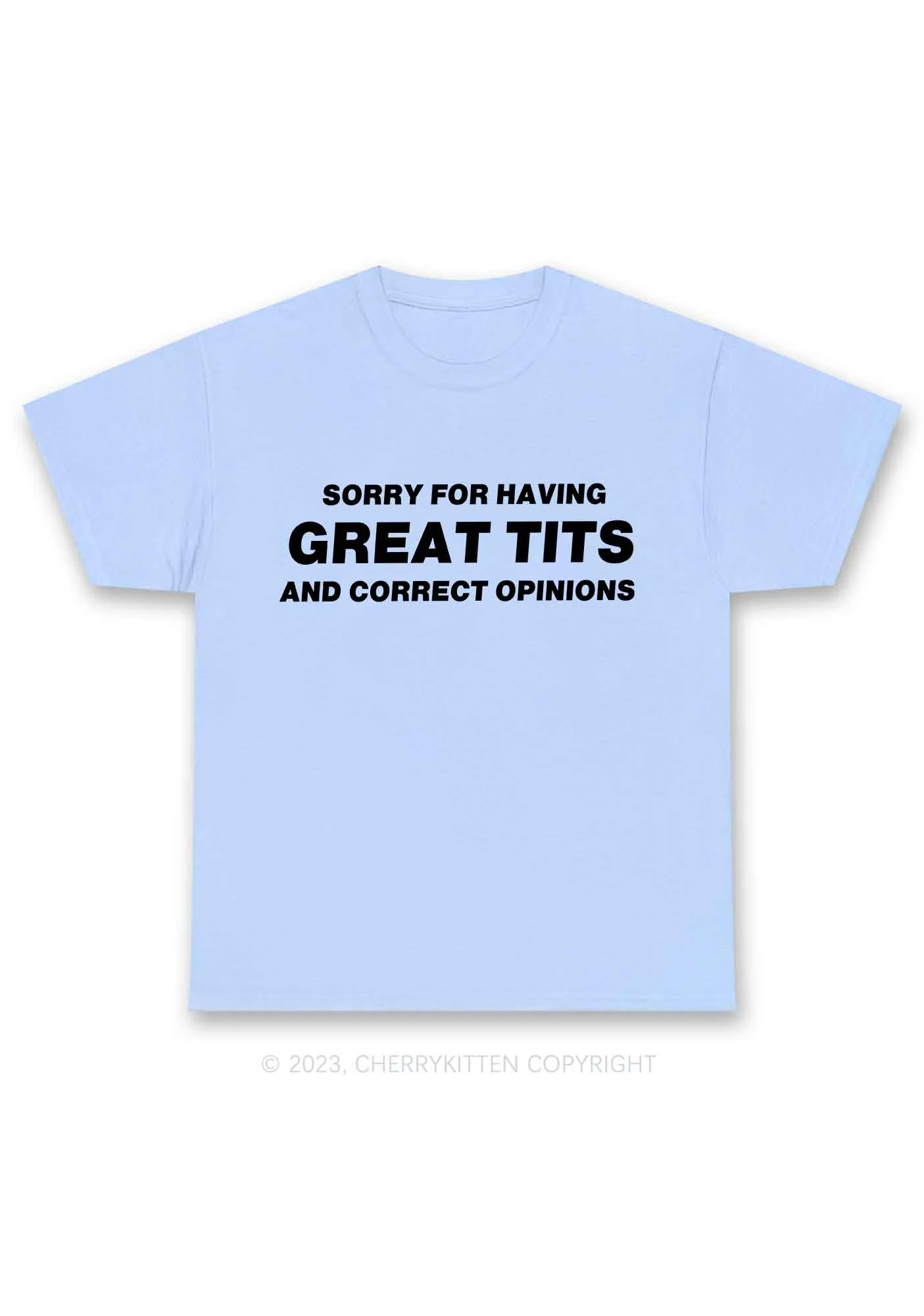 Sorry For Having Correct Opinions Y2K Chunky Shirt Cherrykitten - Image 8