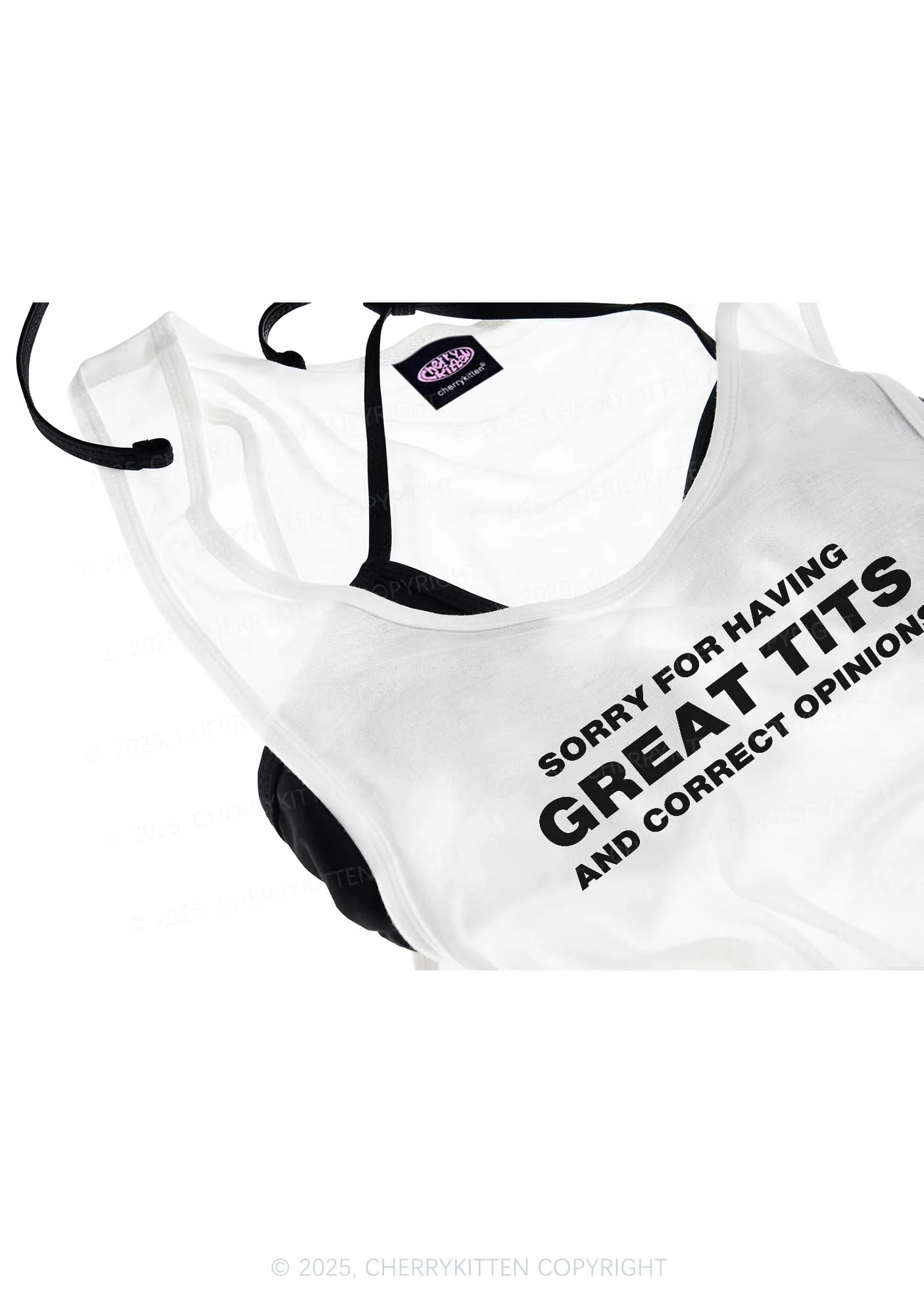 Sorry For Having Correct Opinions Y2K Sheer Boyfriend Tank Cherrykitten - Image 4