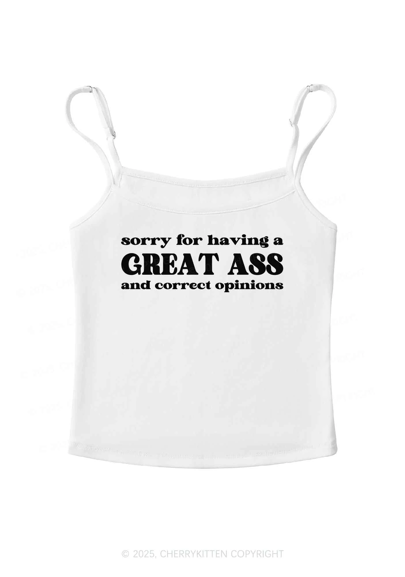 Sorry For Having Great Axx Y2K Spaghetti Strap Cami Cherrykitten - Image 3