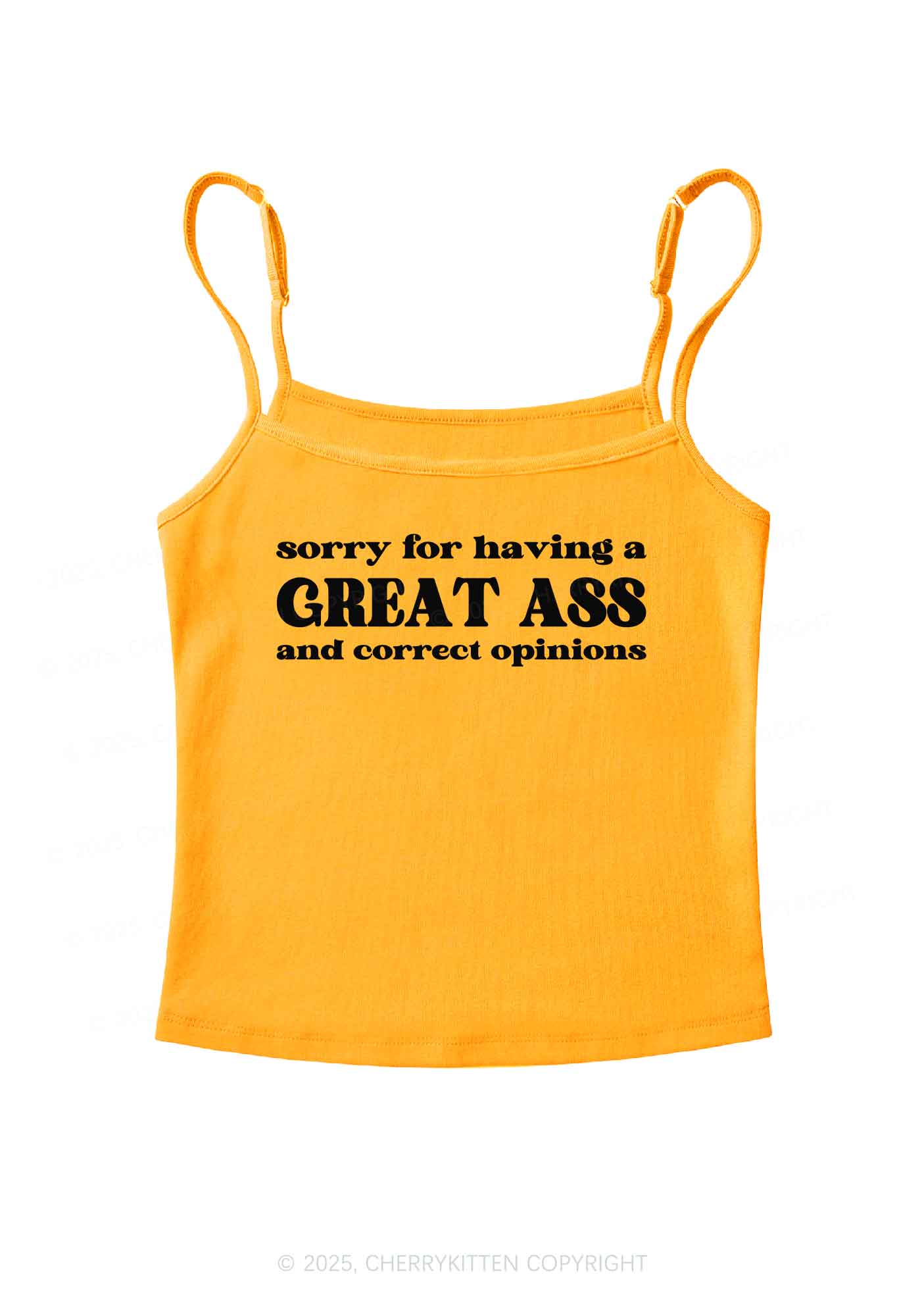 Sorry For Having Great Axx Y2K Spaghetti Strap Cami Cherrykitten - Image 6