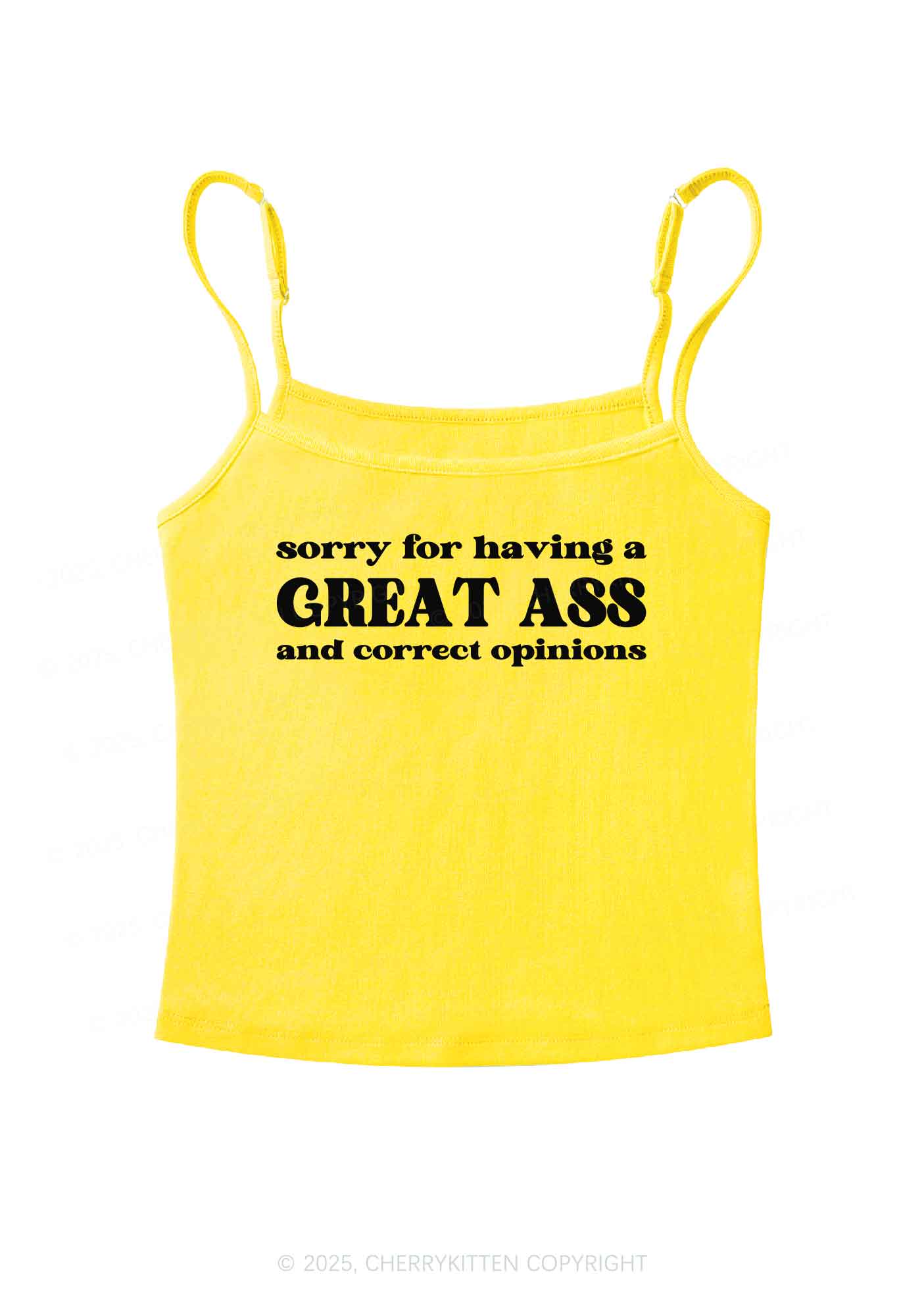 Sorry For Having Great Axx Y2K Spaghetti Strap Cami Cherrykitten - Image 7
