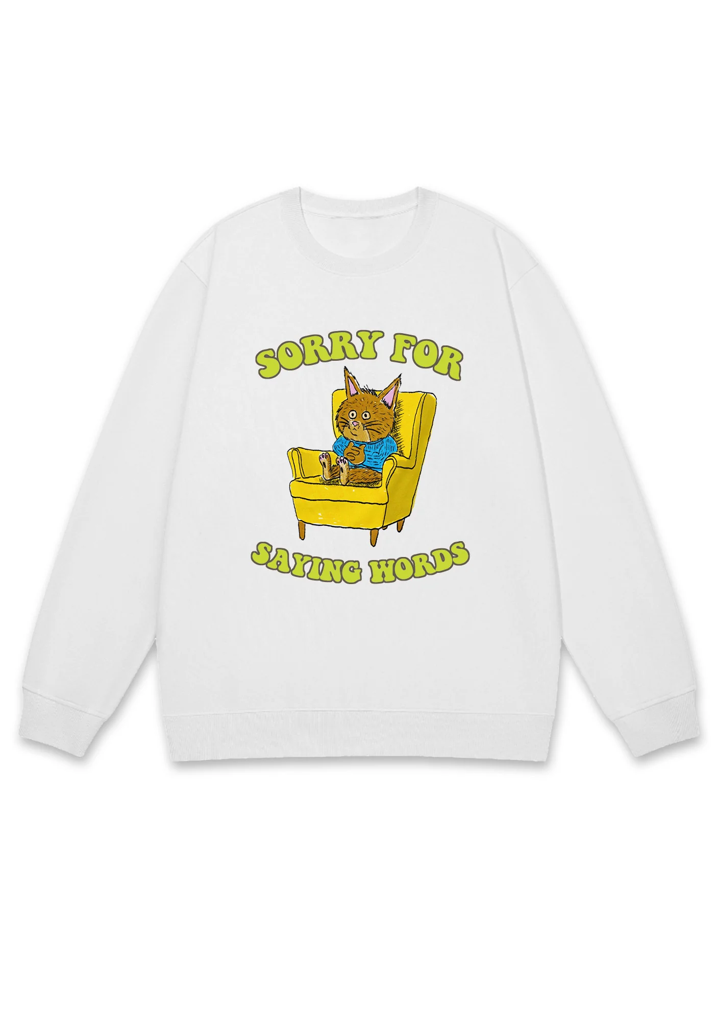 Sorry For Saying Words Y2K Sweatshirt - Image 2