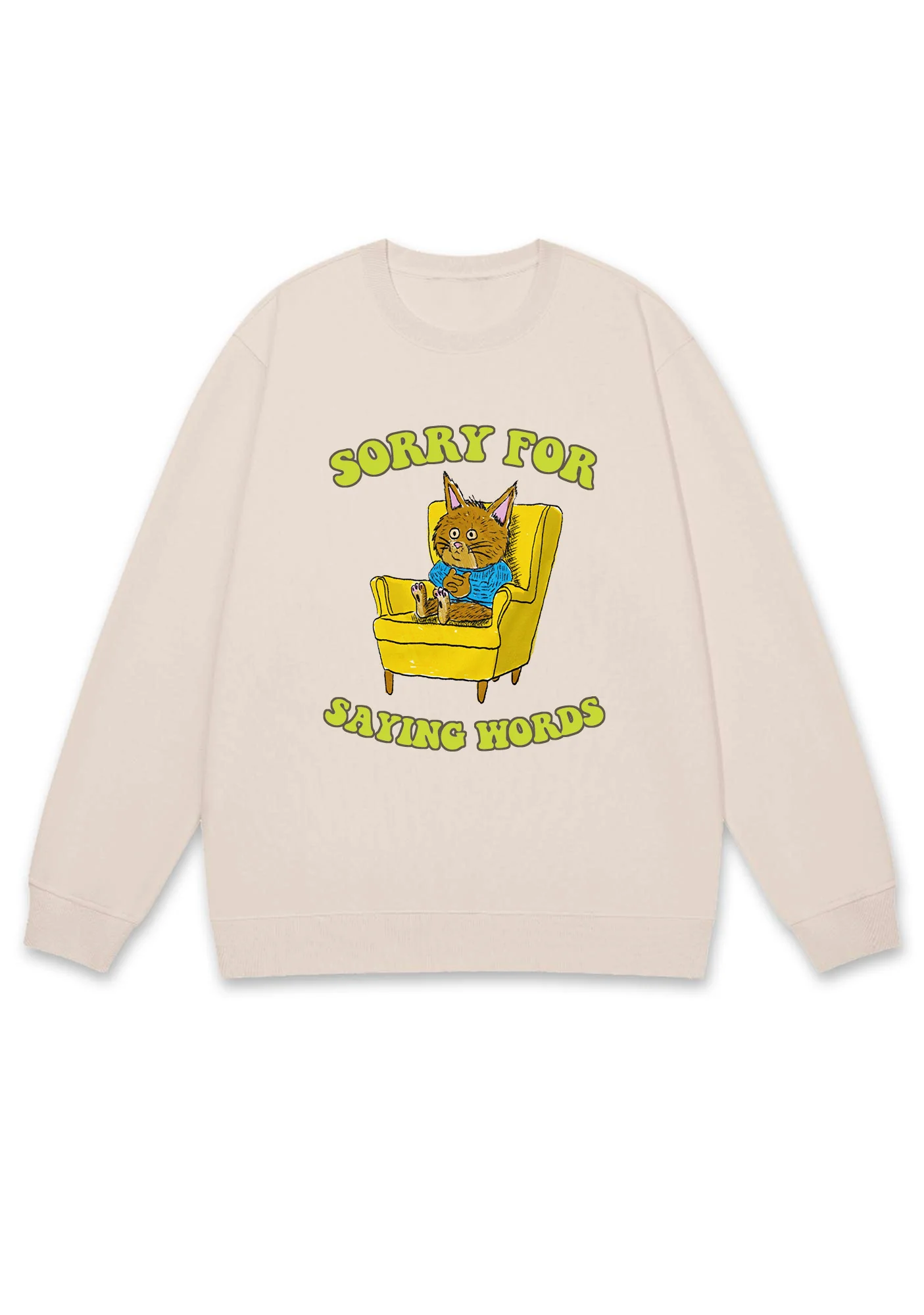 Sorry For Saying Words Y2K Sweatshirt - Image 3