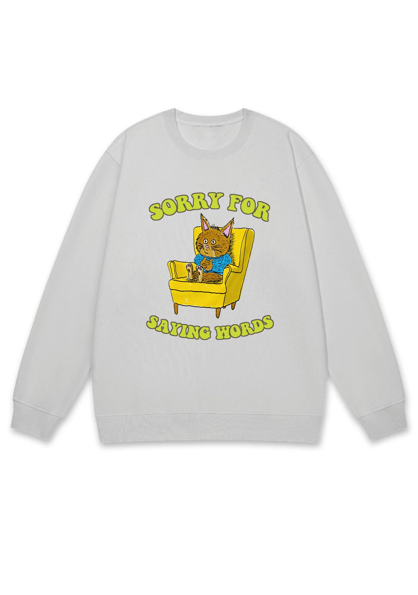 Sorry For Saying Words Y2K Sweatshirt - Image 4