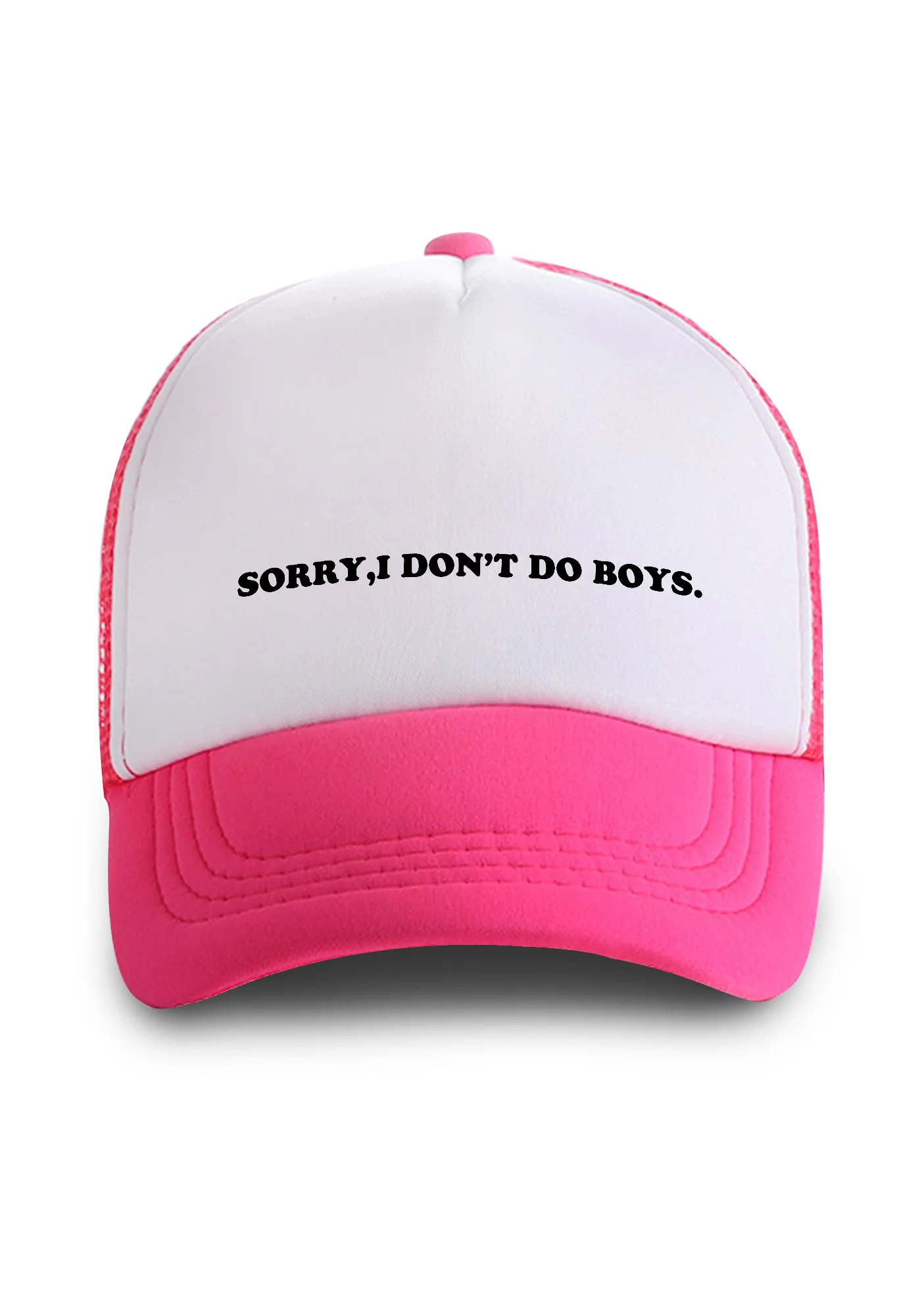 Sorry I Don't Do Boys Trucker Hat - Image 2