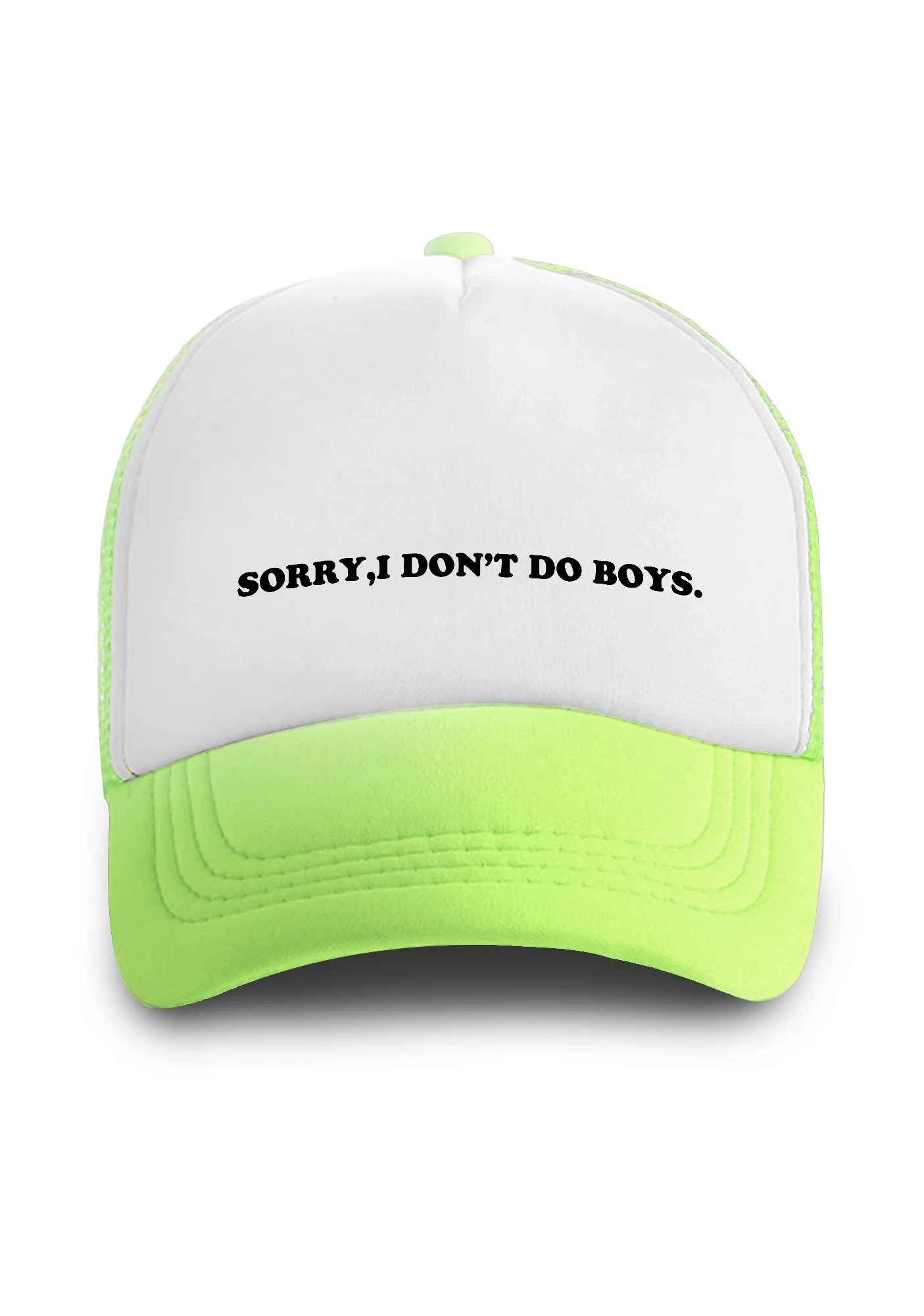 Sorry I Don't Do Boys Trucker Hat - Image 3