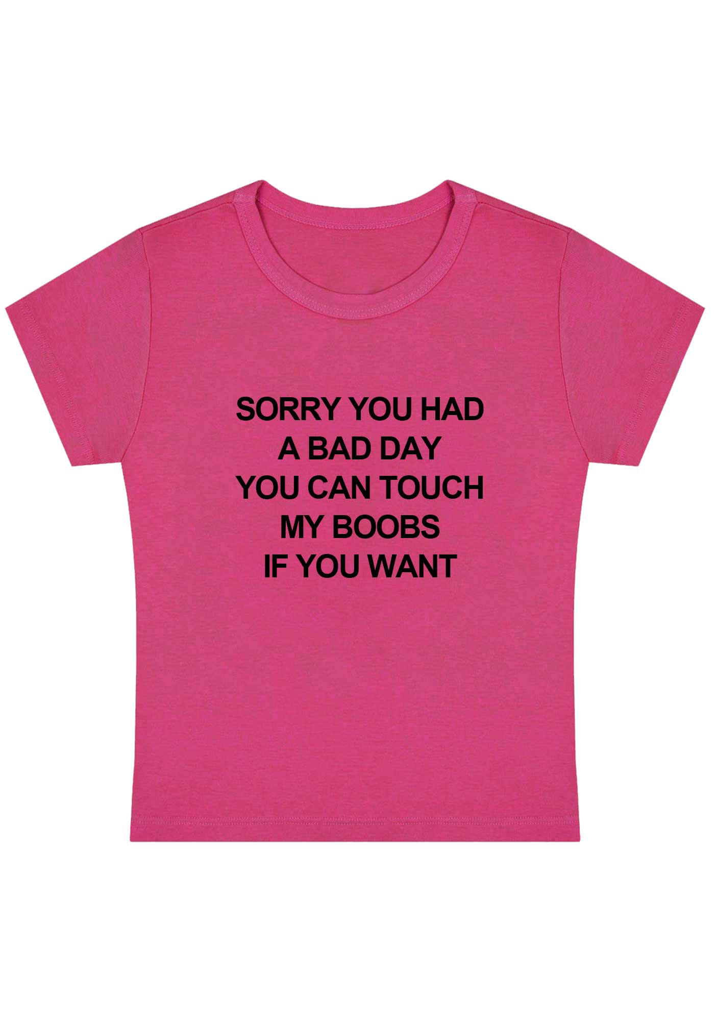 Sorry You Had A Bad Day Y2K Baby Tee - Image 5