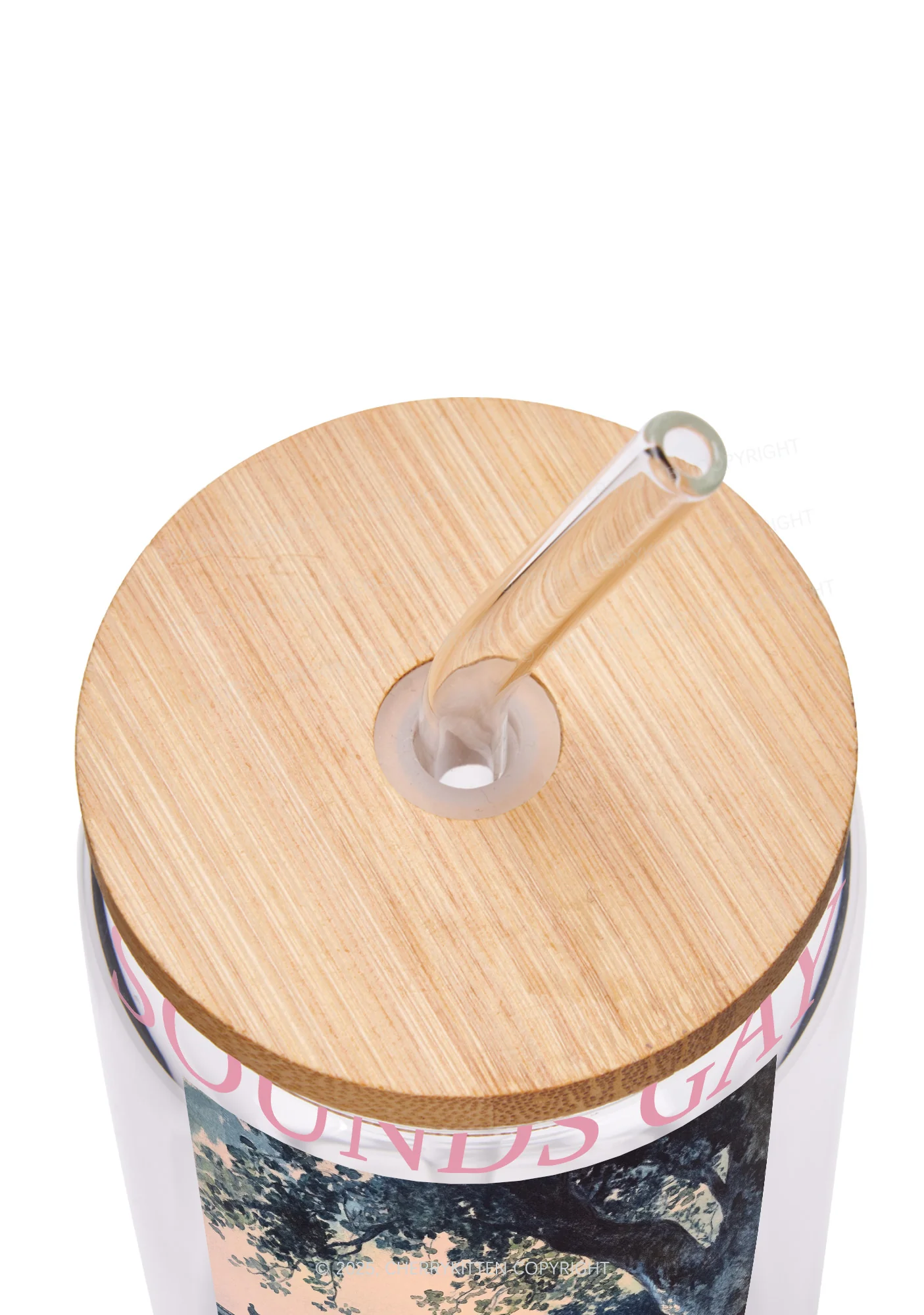 Sounds Gay Im In Pride Y2K Printed Glass Cup Cherrykitten - Image 3