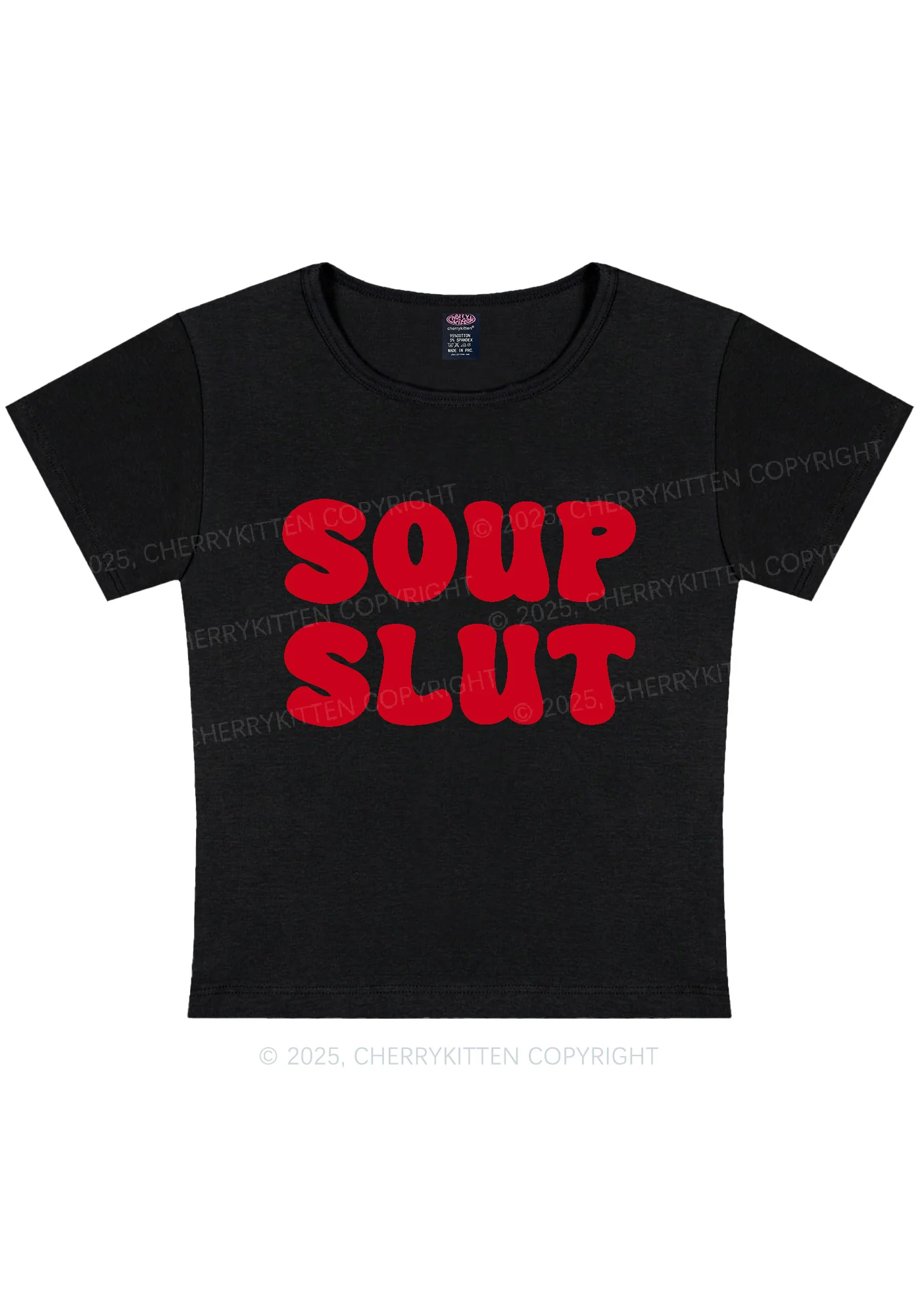 Soup Slxt Y2K Baby Tee Cherrykitten - Image 3