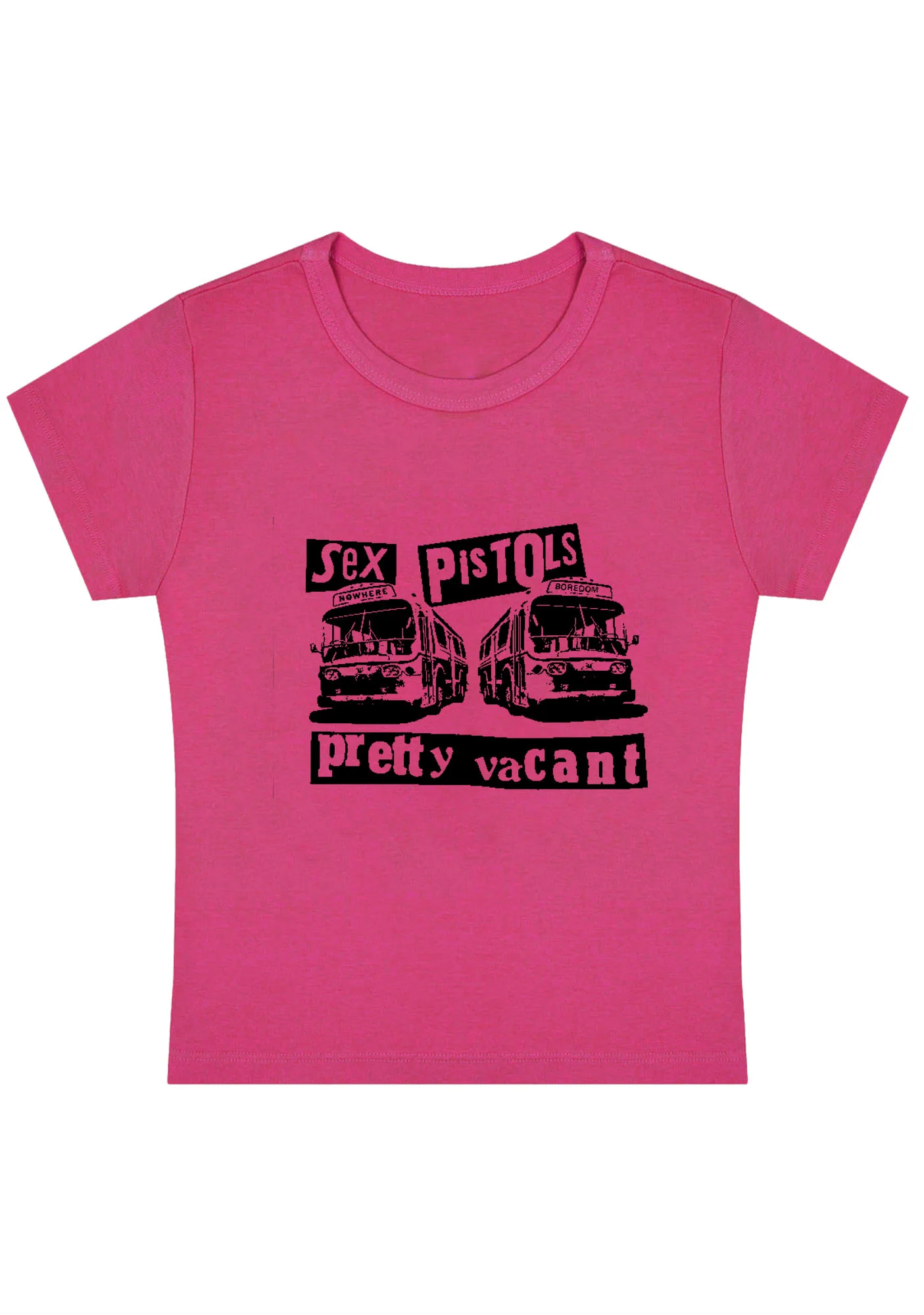 SP Band Pretty Vacant Y2K Baby Tee - Image 5