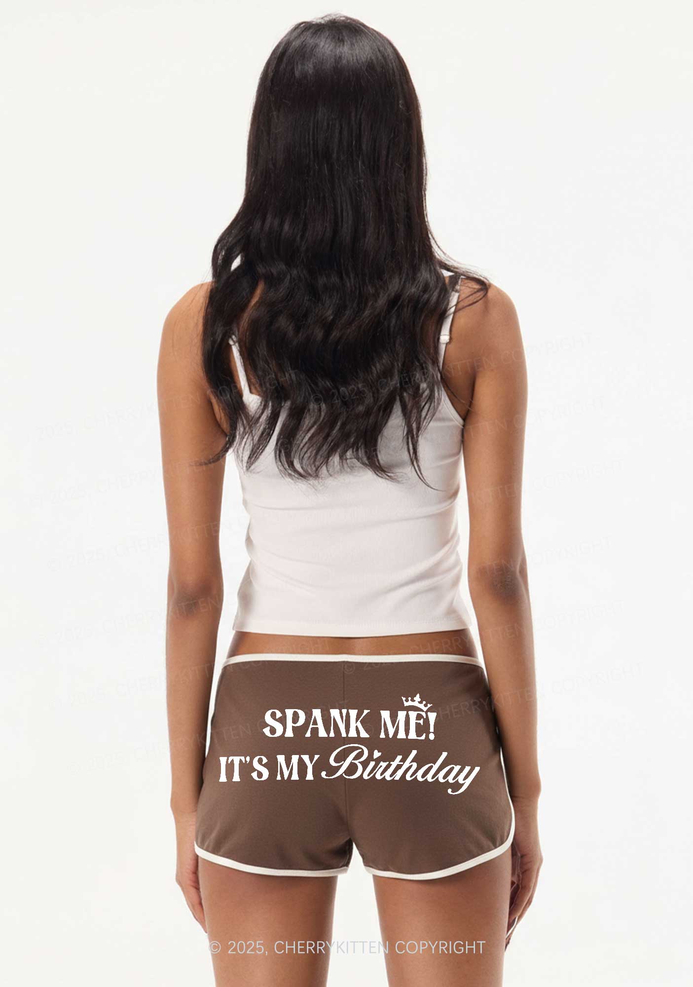 Spank Me Its My Birthday Y2K Booty Shorts Cherrykitten - Image 2