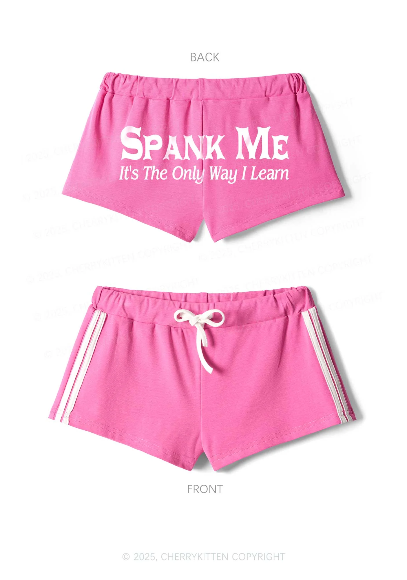 Spank Me Y2K Drawstring Mini Shorts Cherrykitten - Image 4