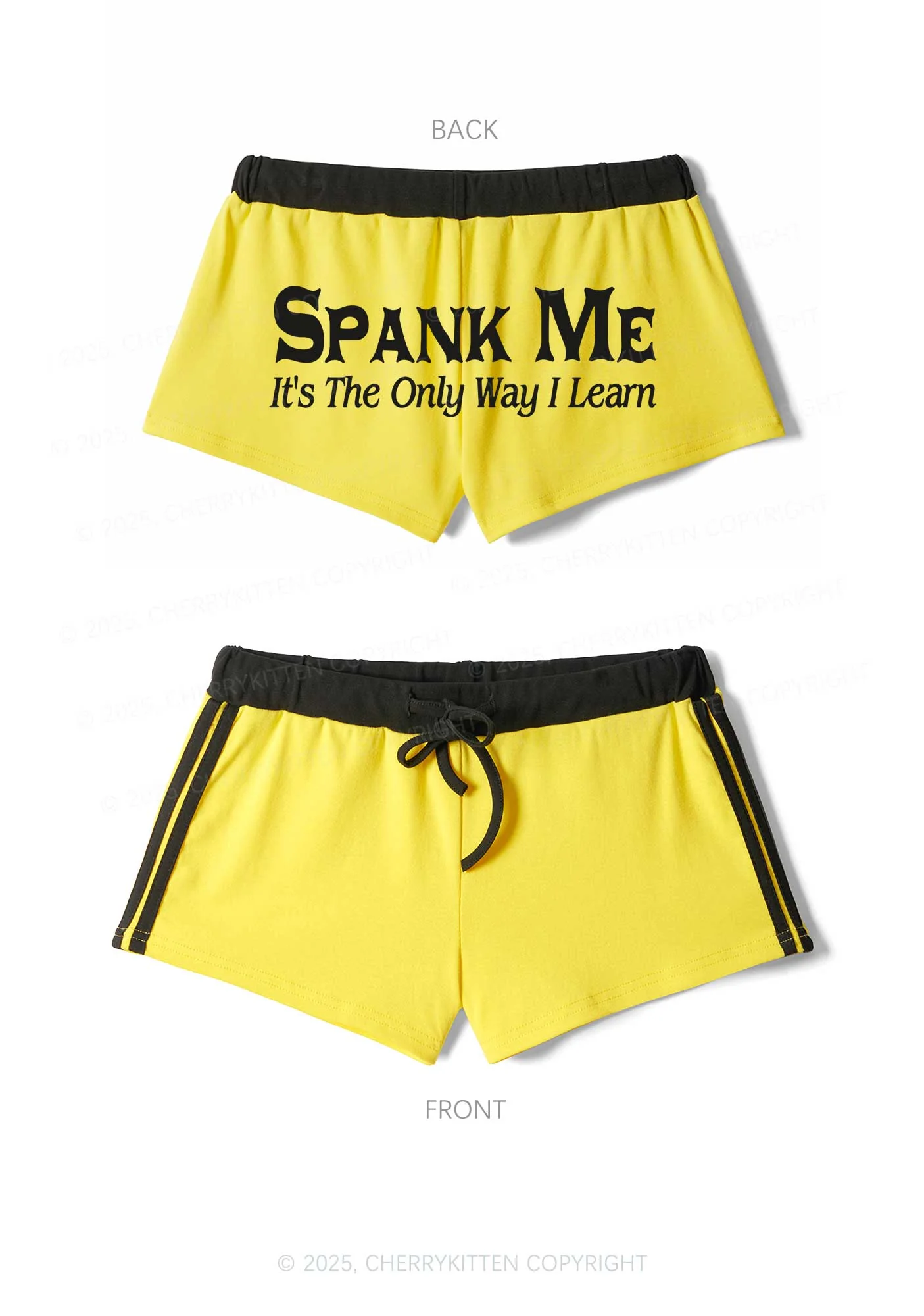 Spank Me Y2K Drawstring Mini Shorts Cherrykitten - Image 5