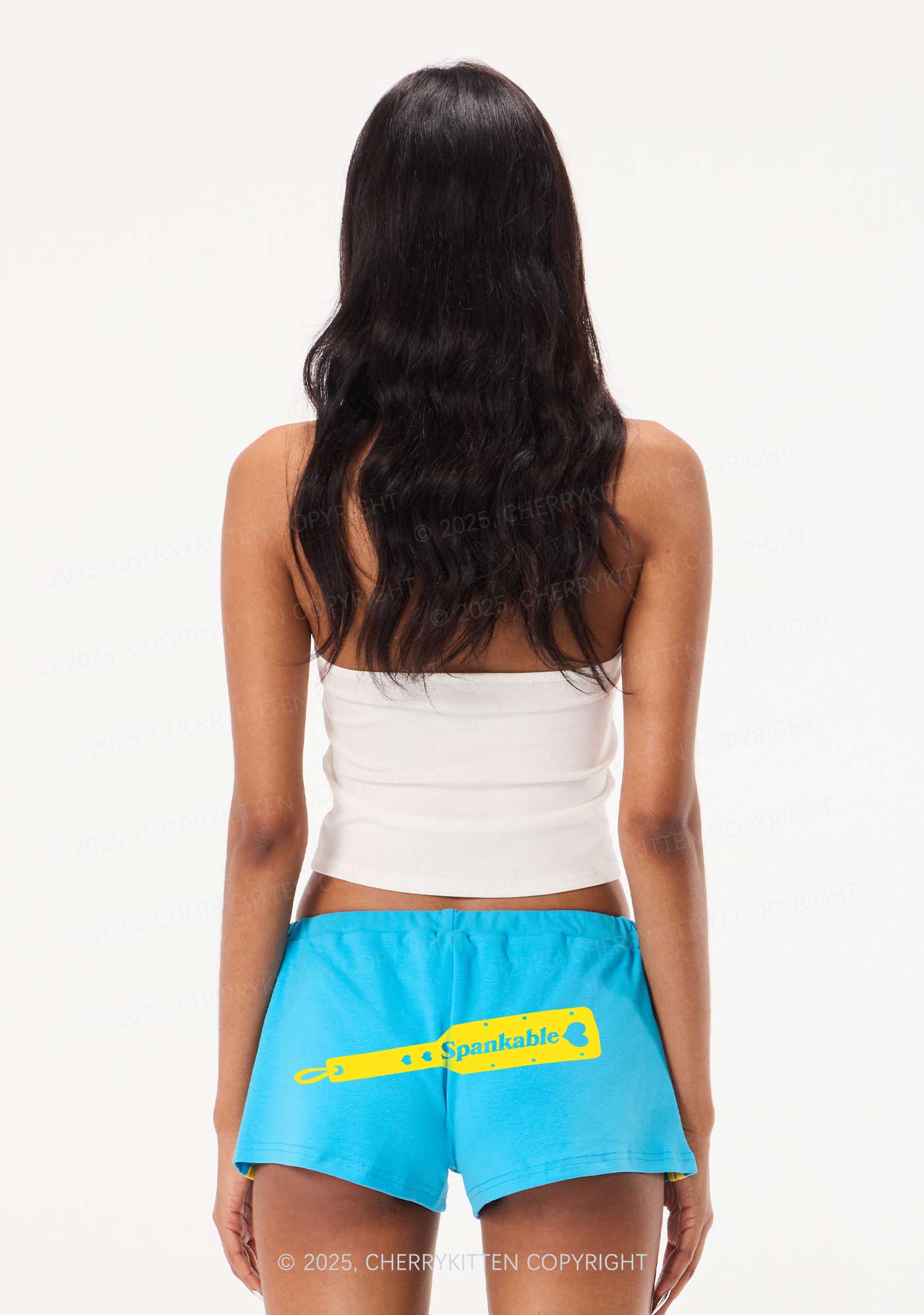 Spankable Y2K Drawstring Mini Shorts Cherrykitten - Image 2