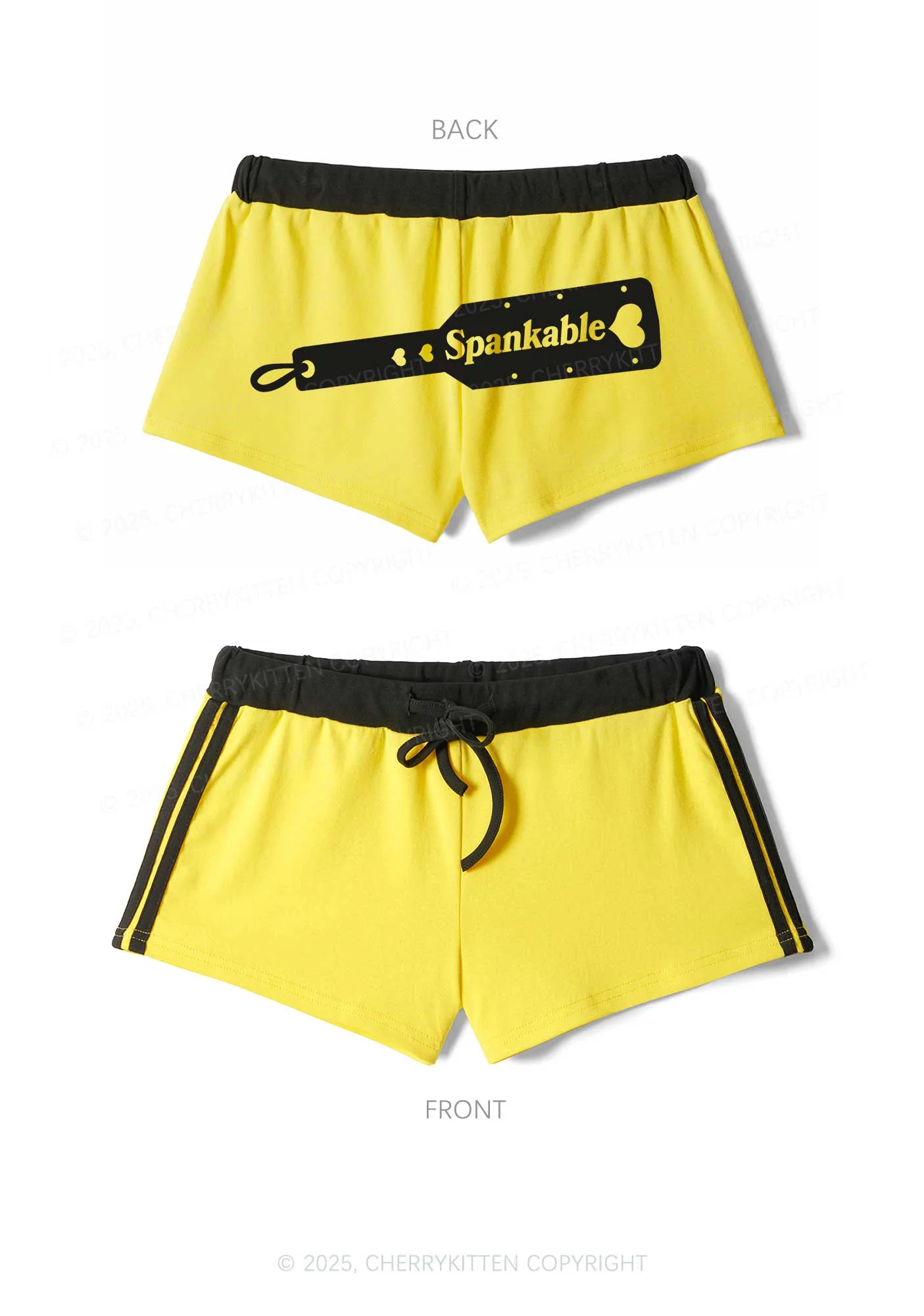 Spankable Y2K Drawstring Mini Shorts Cherrykitten - Image 5