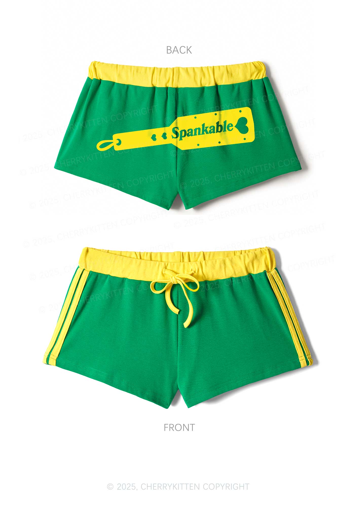 Spankable Y2K Drawstring Mini Shorts Cherrykitten - Image 6