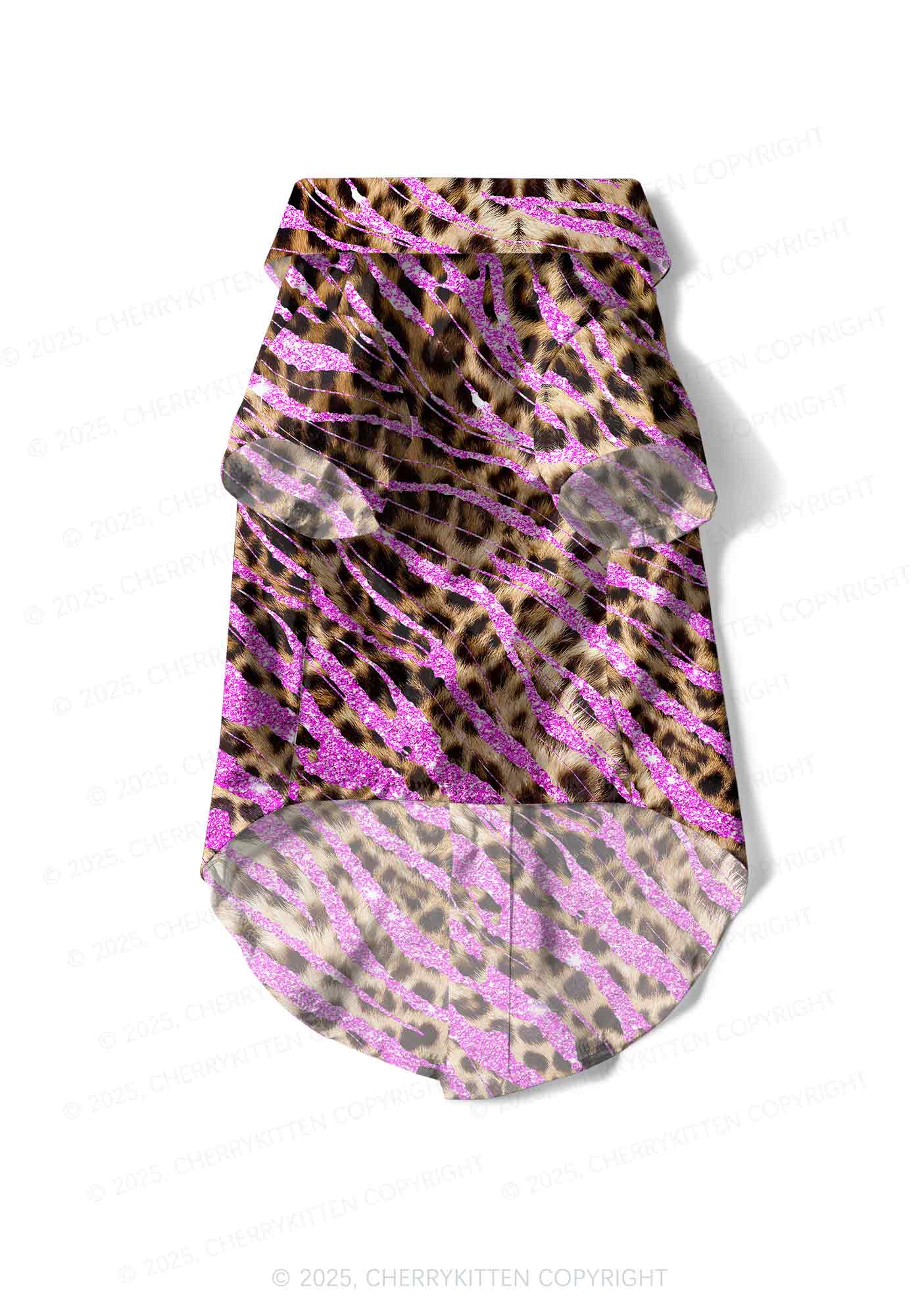 Sparkle Pink Leopard Y2K Pet Shirts Cherrykitten - Image 4
