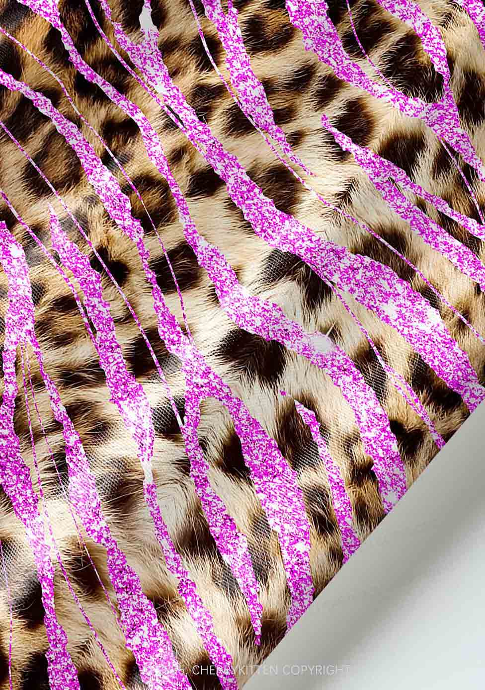 Sparkle Pink Leopard Y2K Pet Tank Top Cherrykitten - Image 5